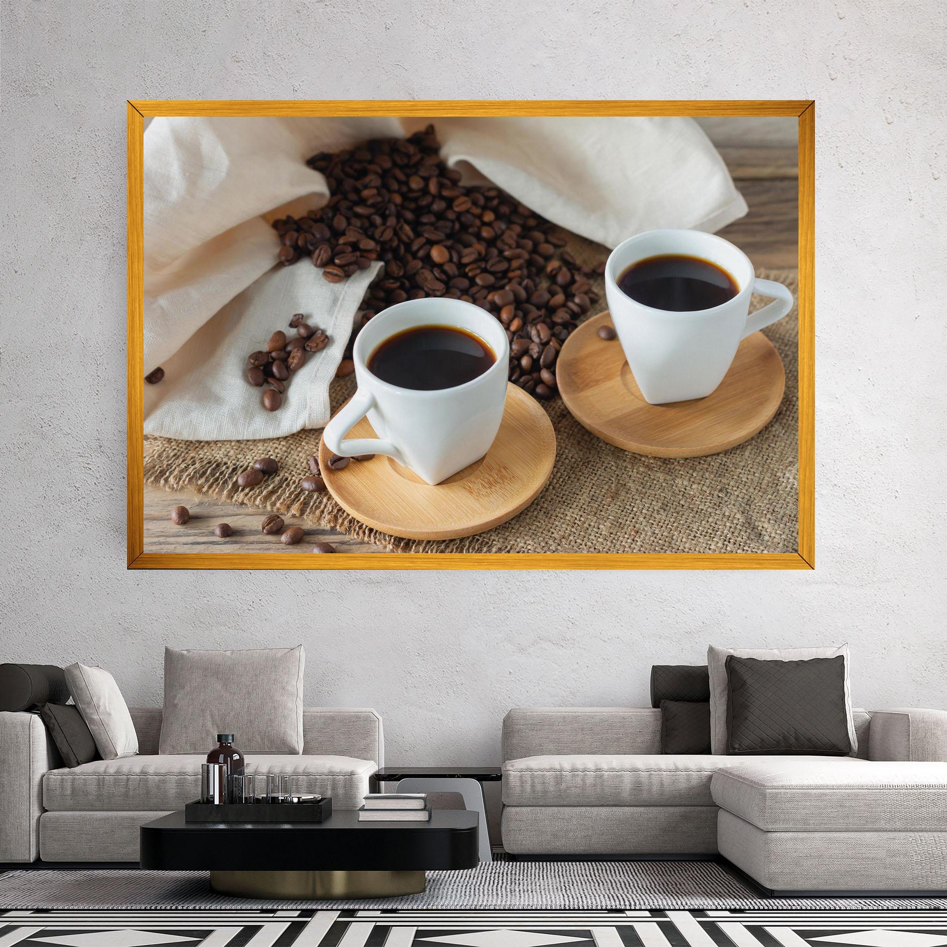 Vászonkép Fresh Espresso mockup 2