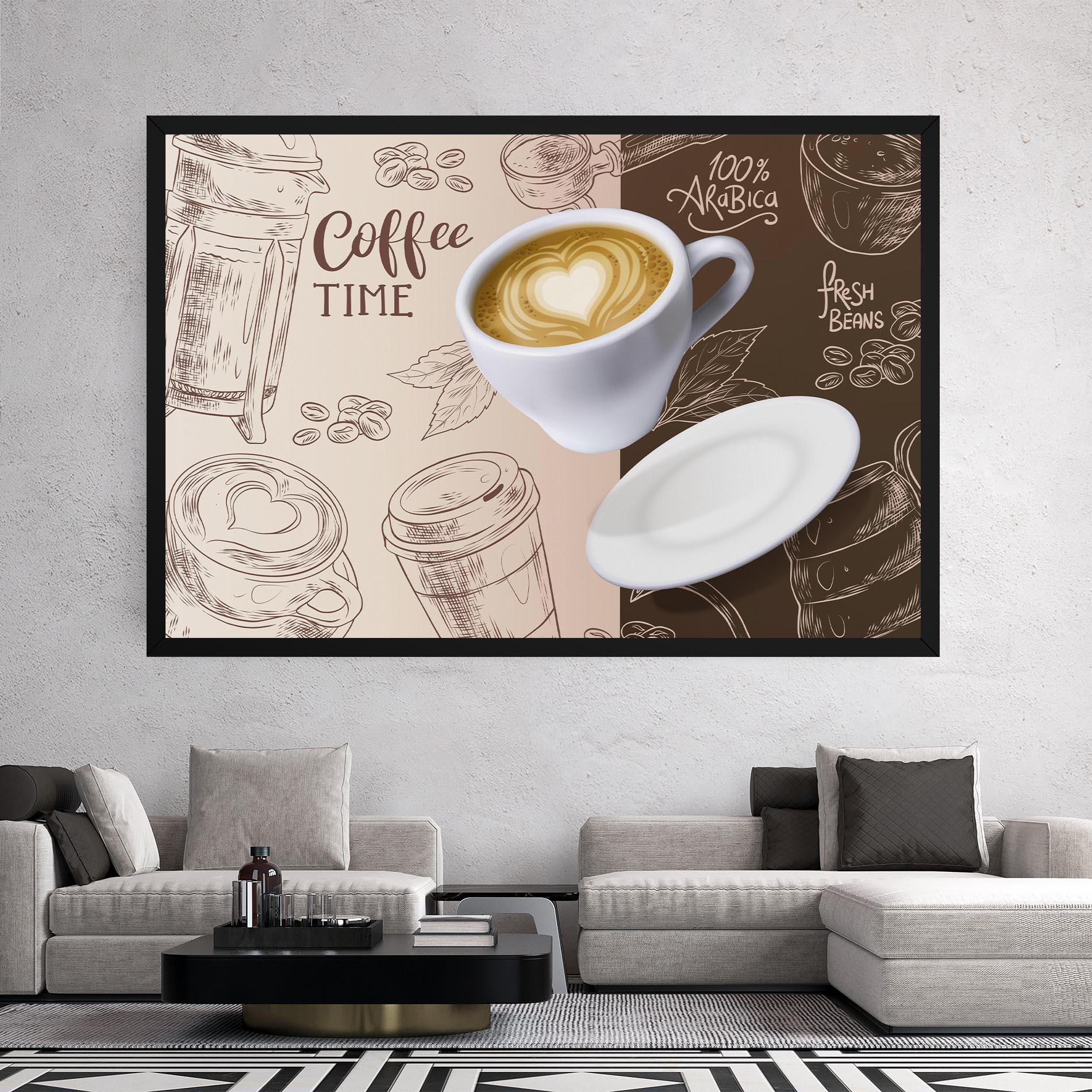 Vászonkép Coffee Time mockup 2