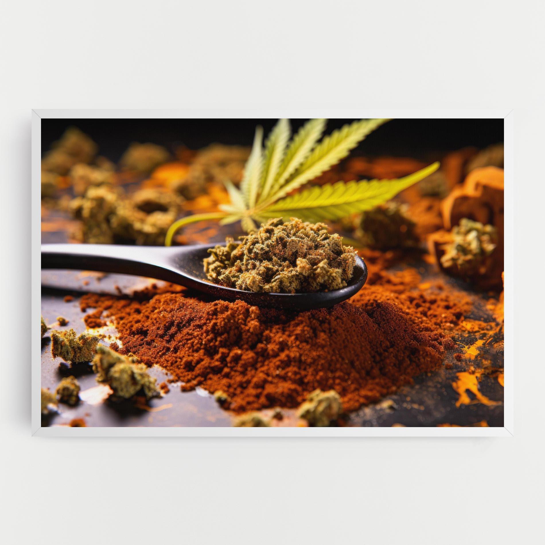 Vászonkép Cannabis Seasoning mockup 0