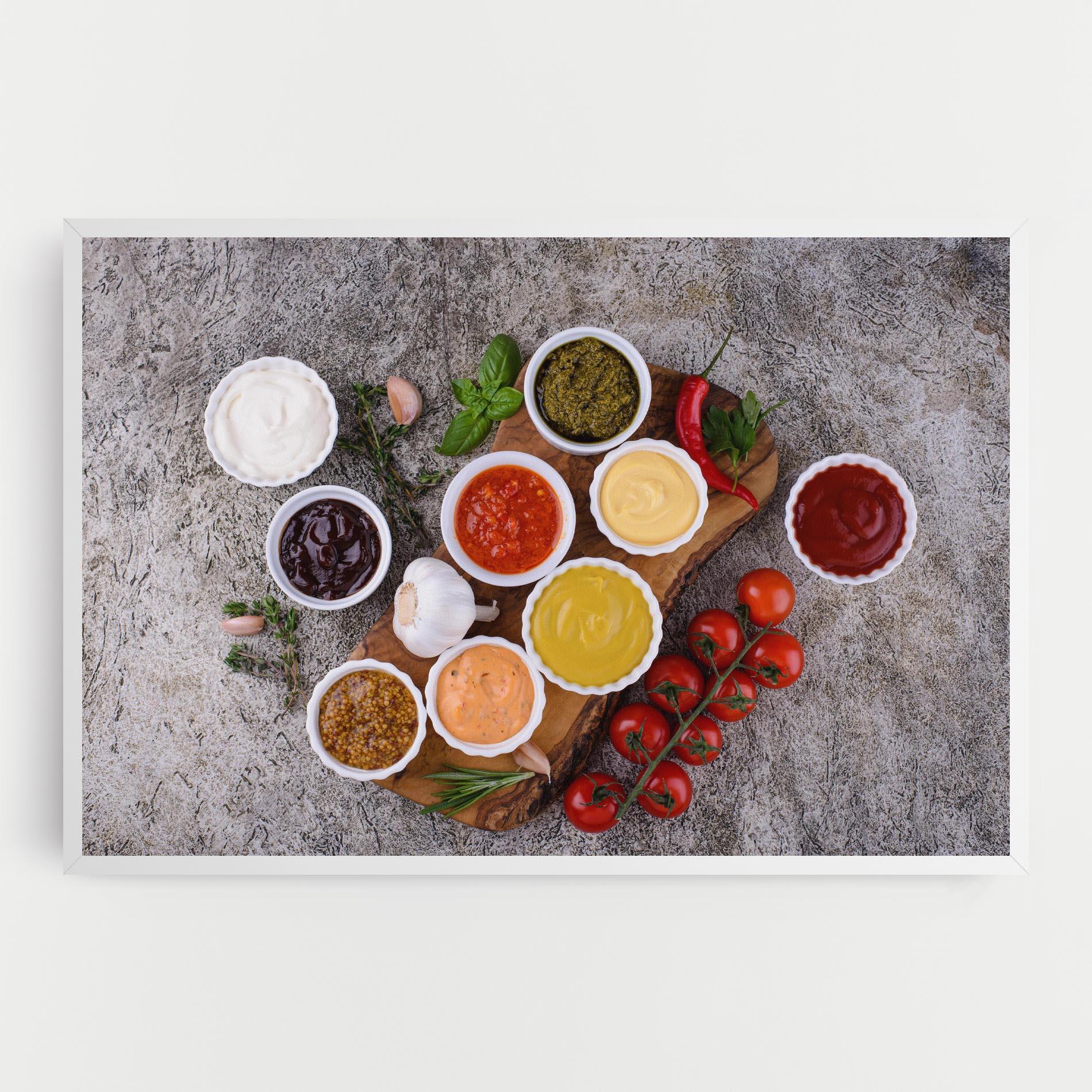Vászonkép Different Sauces mockup 0
