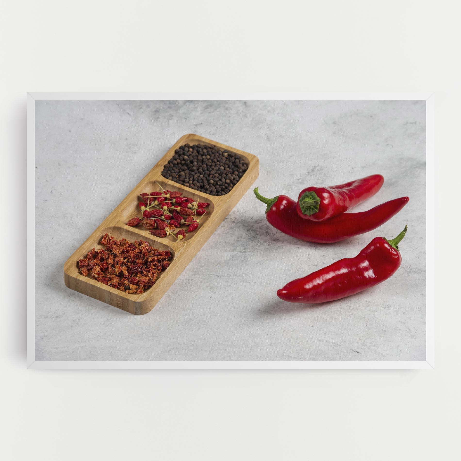 Vászonkép Hot Chili Spices mockup 0