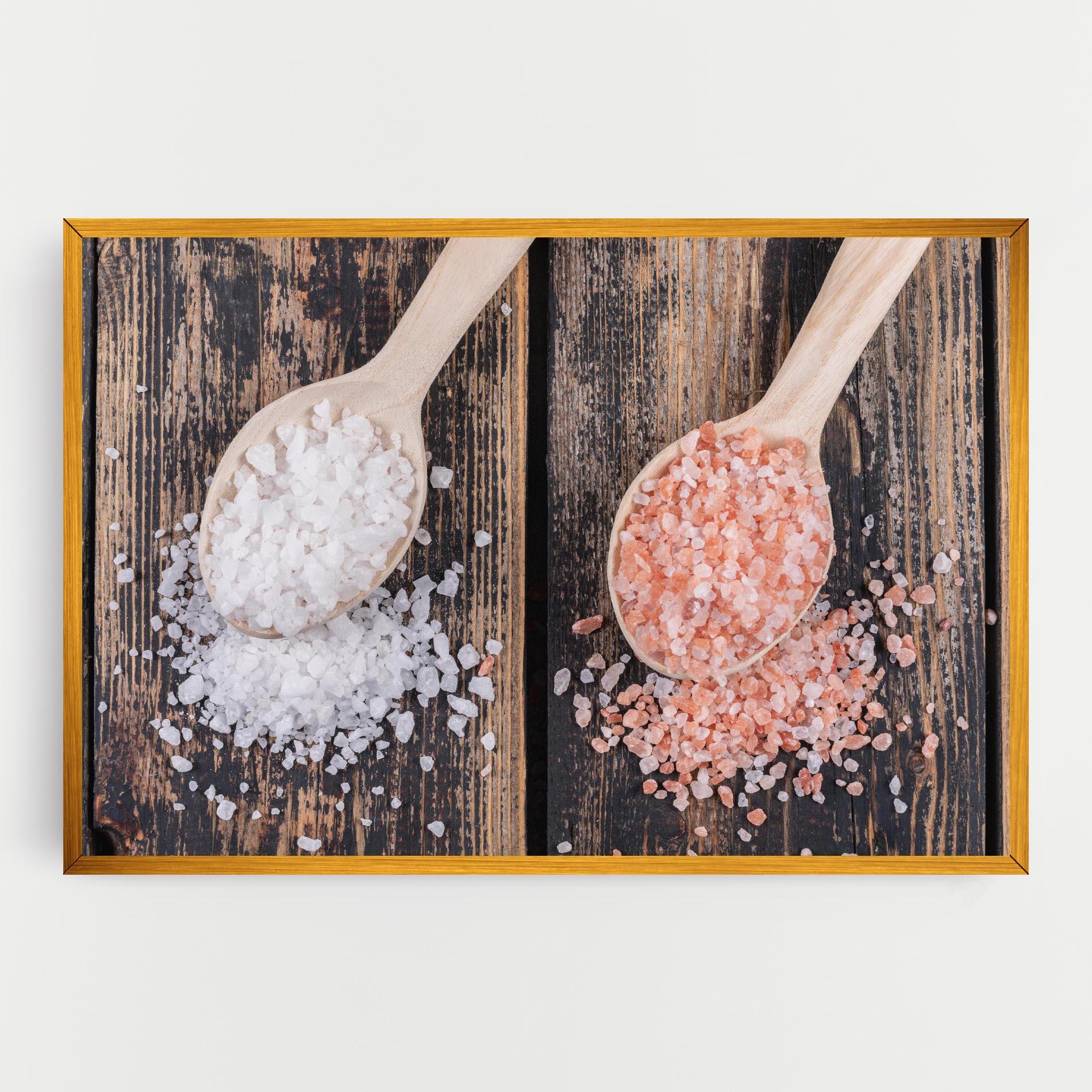 Vászonkép Wooden Spoons Sea Salt mockup 0