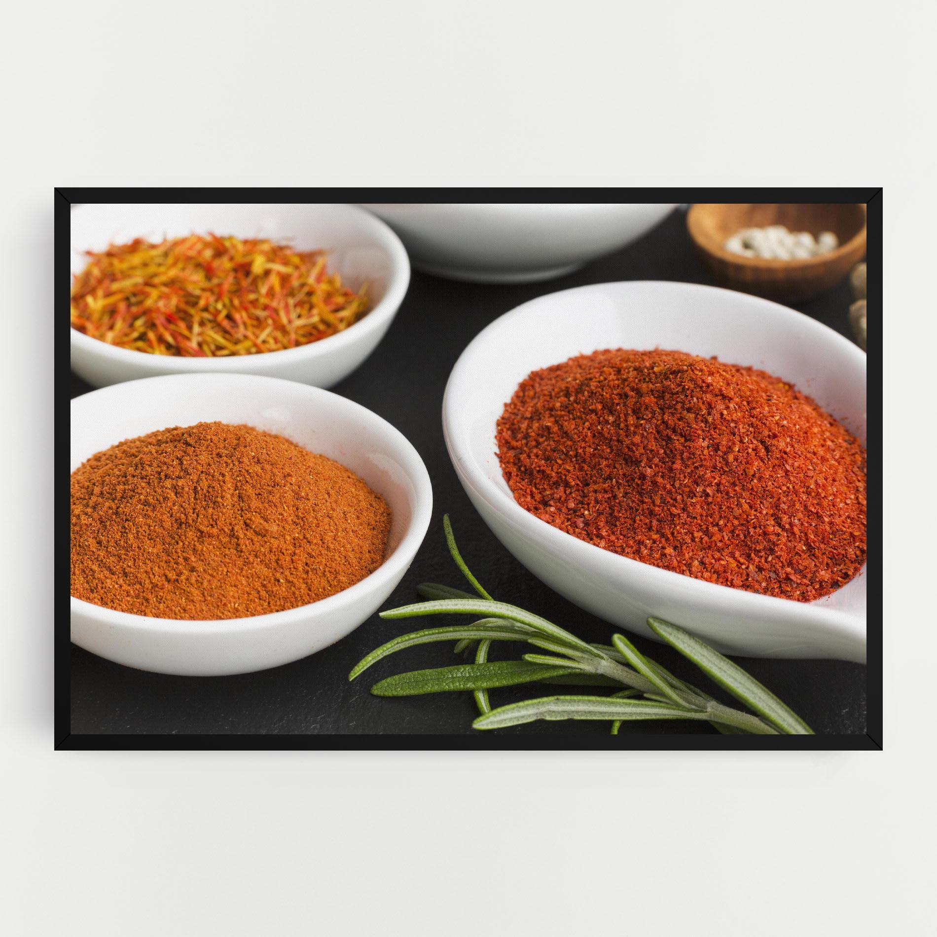 Vászonkép Close Up Spices Powder mockup 0