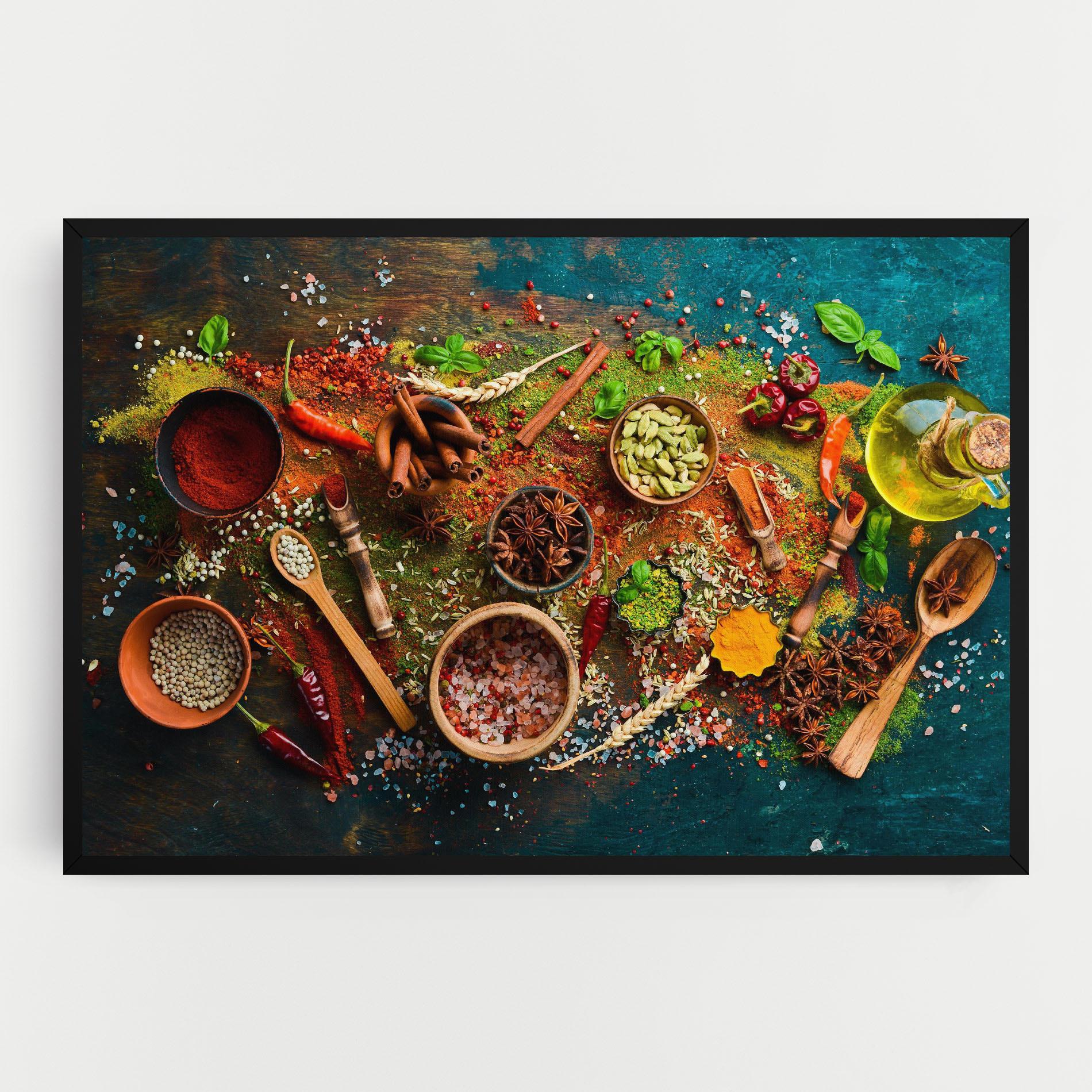 Vászonkép Seasonings Mix mockup 0