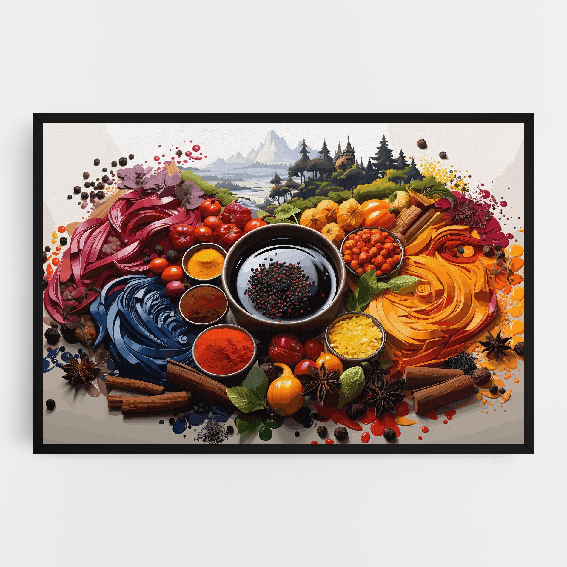 Vászonkép Spices Village mockup 0