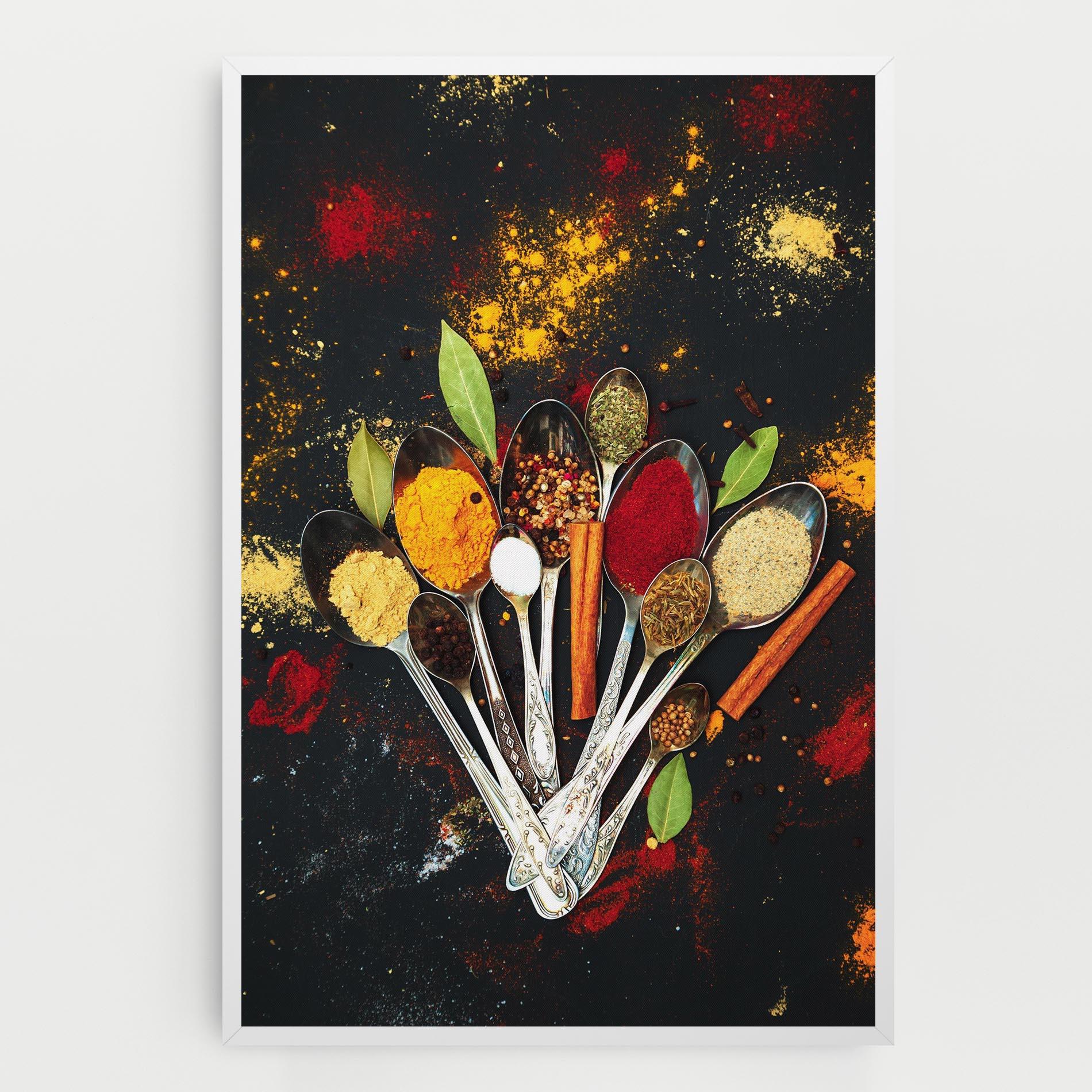 Vászonkép Cooking Spices Spoons mockup 0