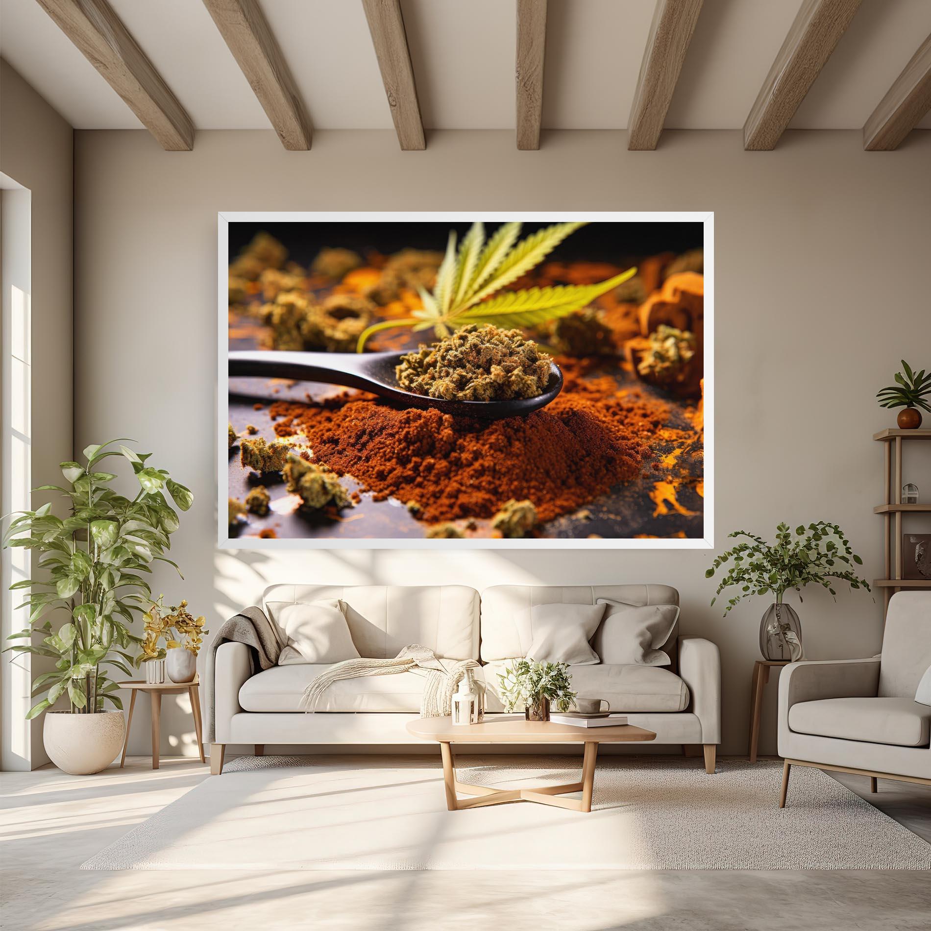 Vászonkép Cannabis Seasoning mockup 6