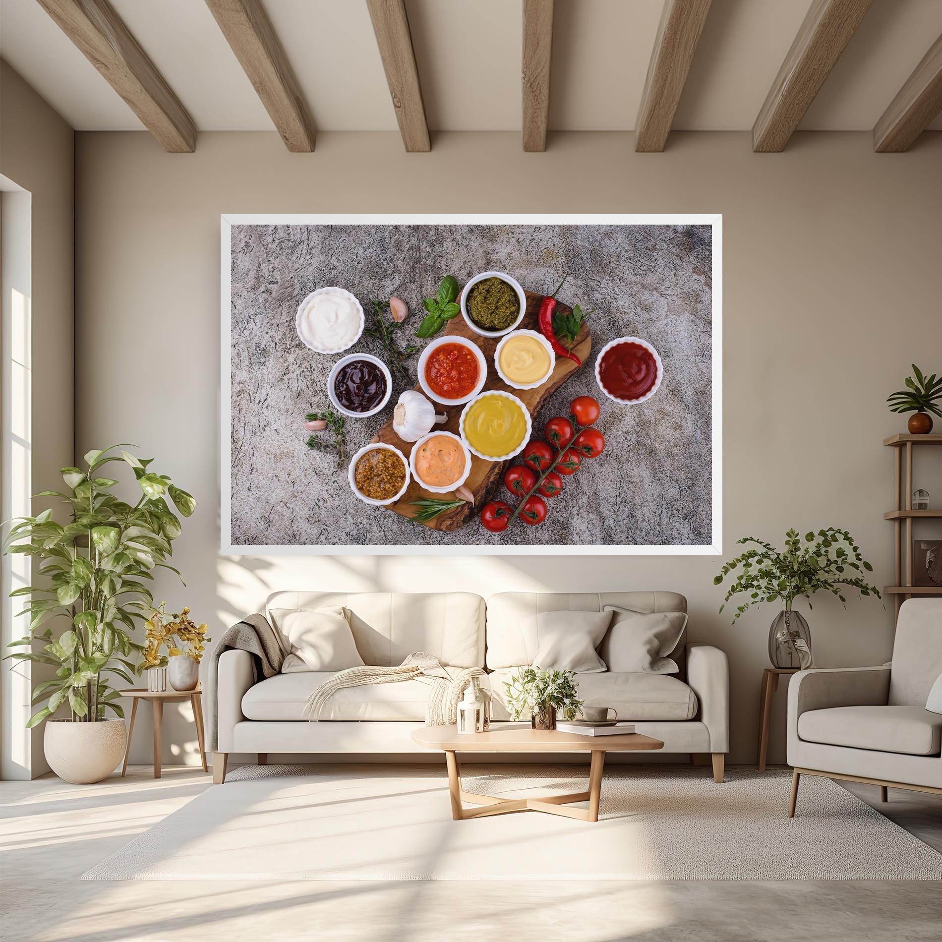 Vászonkép Different Sauces mockup 6