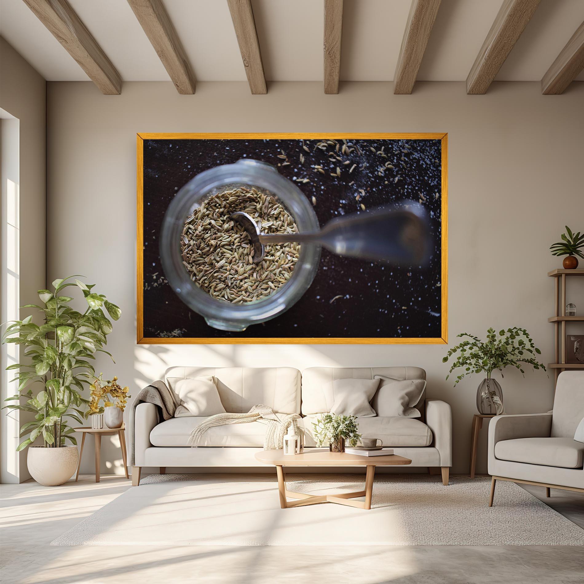 Vászonkép Jar With Spices mockup 6