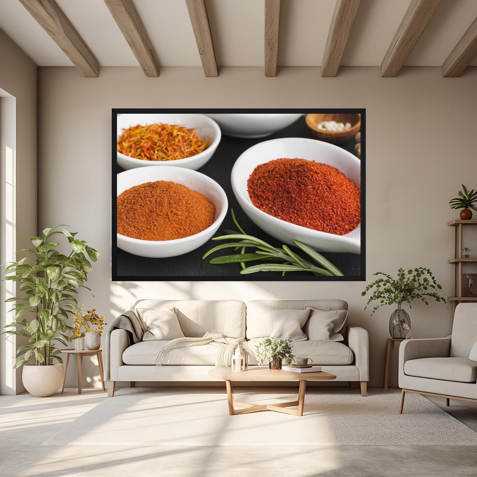 Vászonkép Close Up Spices Powder mockup 6