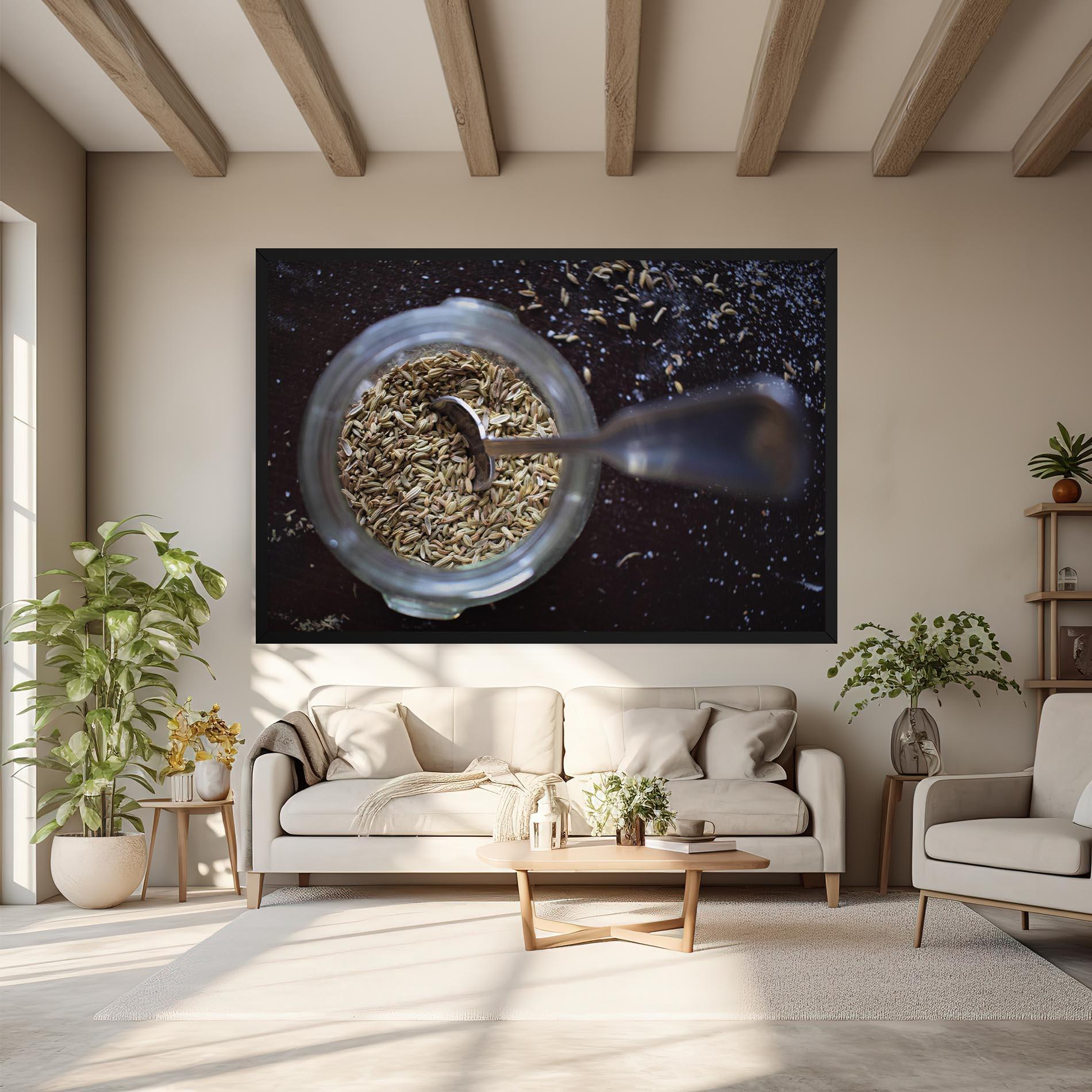 Vászonkép Jar With Spices mockup 6