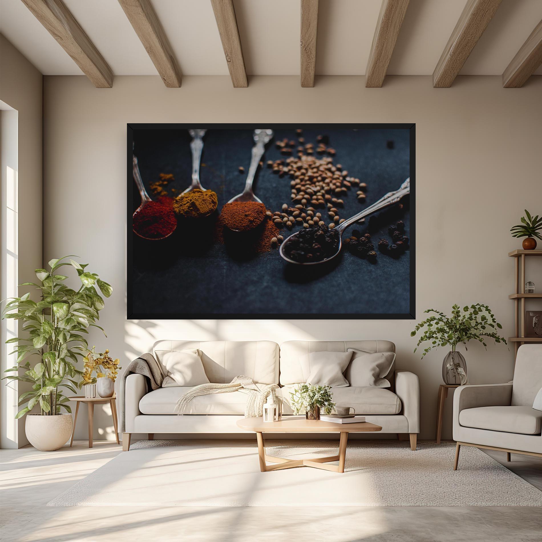 Vászonkép Spices Spoon mockup 6