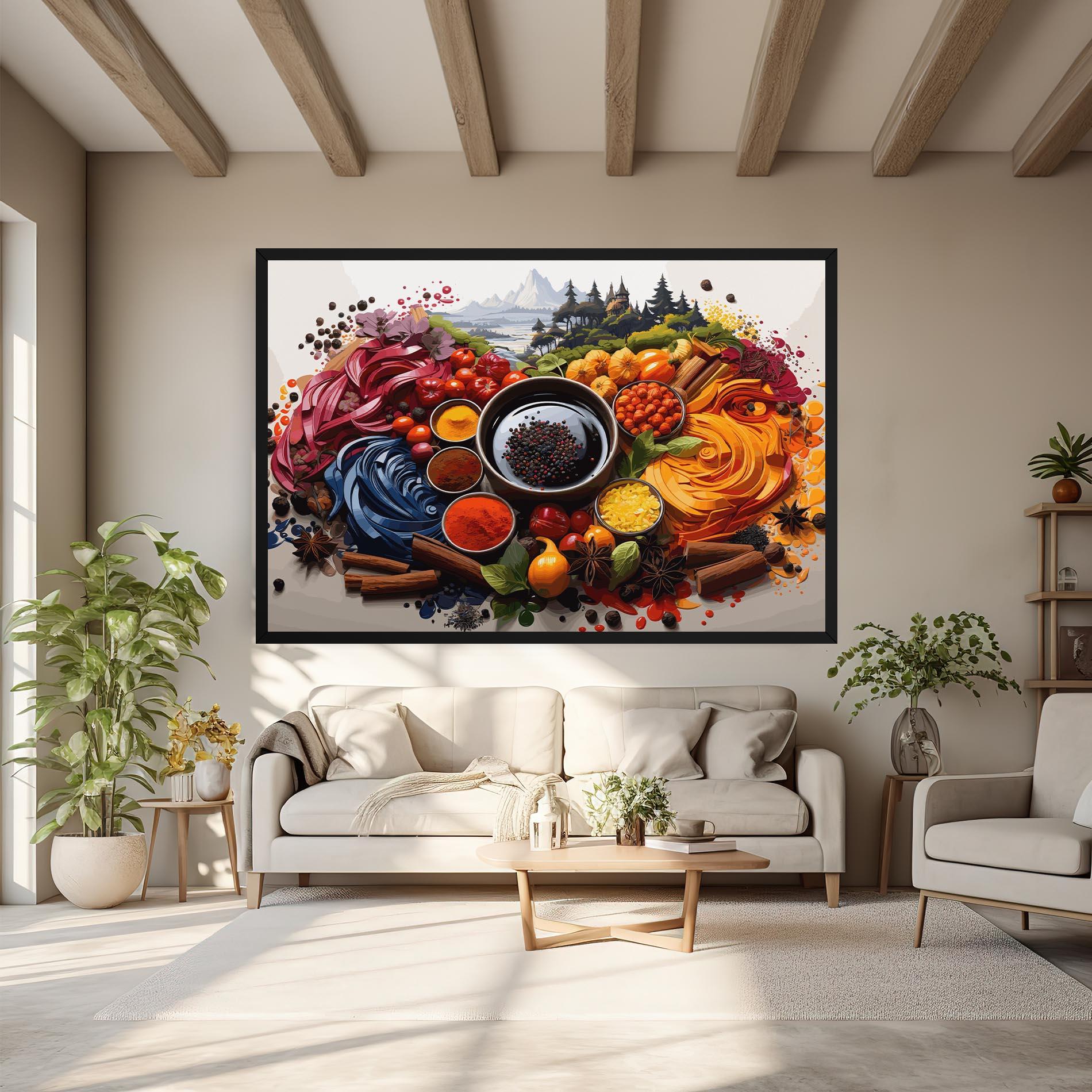 Vászonkép Spices Village mockup 6