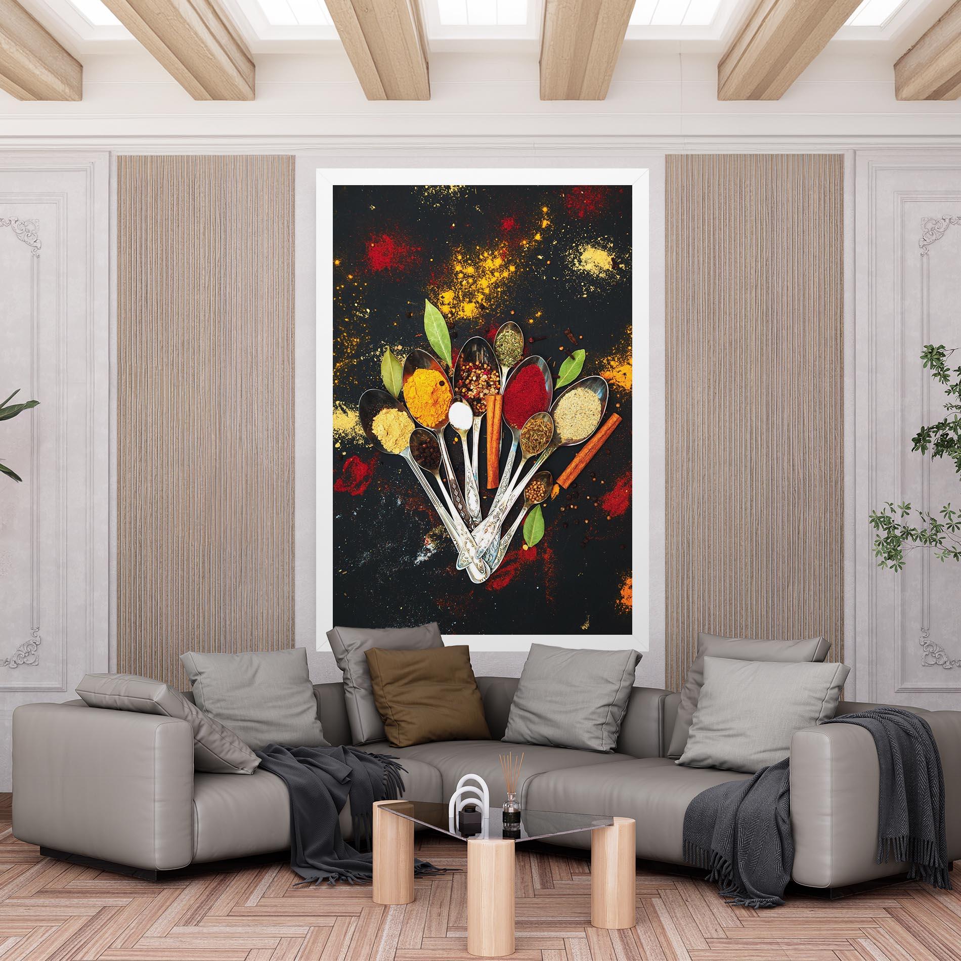 Vászonkép Cooking Spices Spoons mockup 6