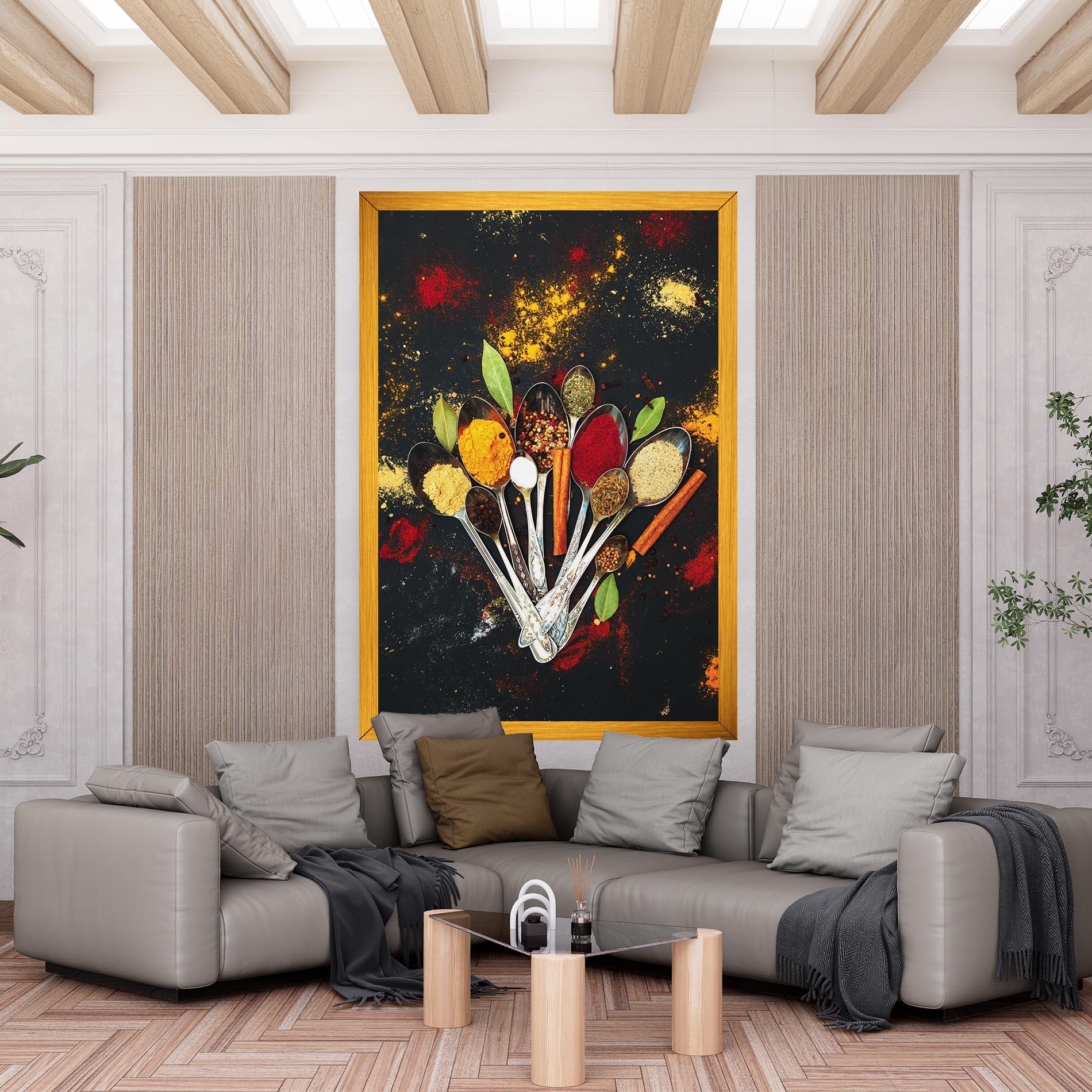 Vászonkép Cooking Spices Spoons mockup 6