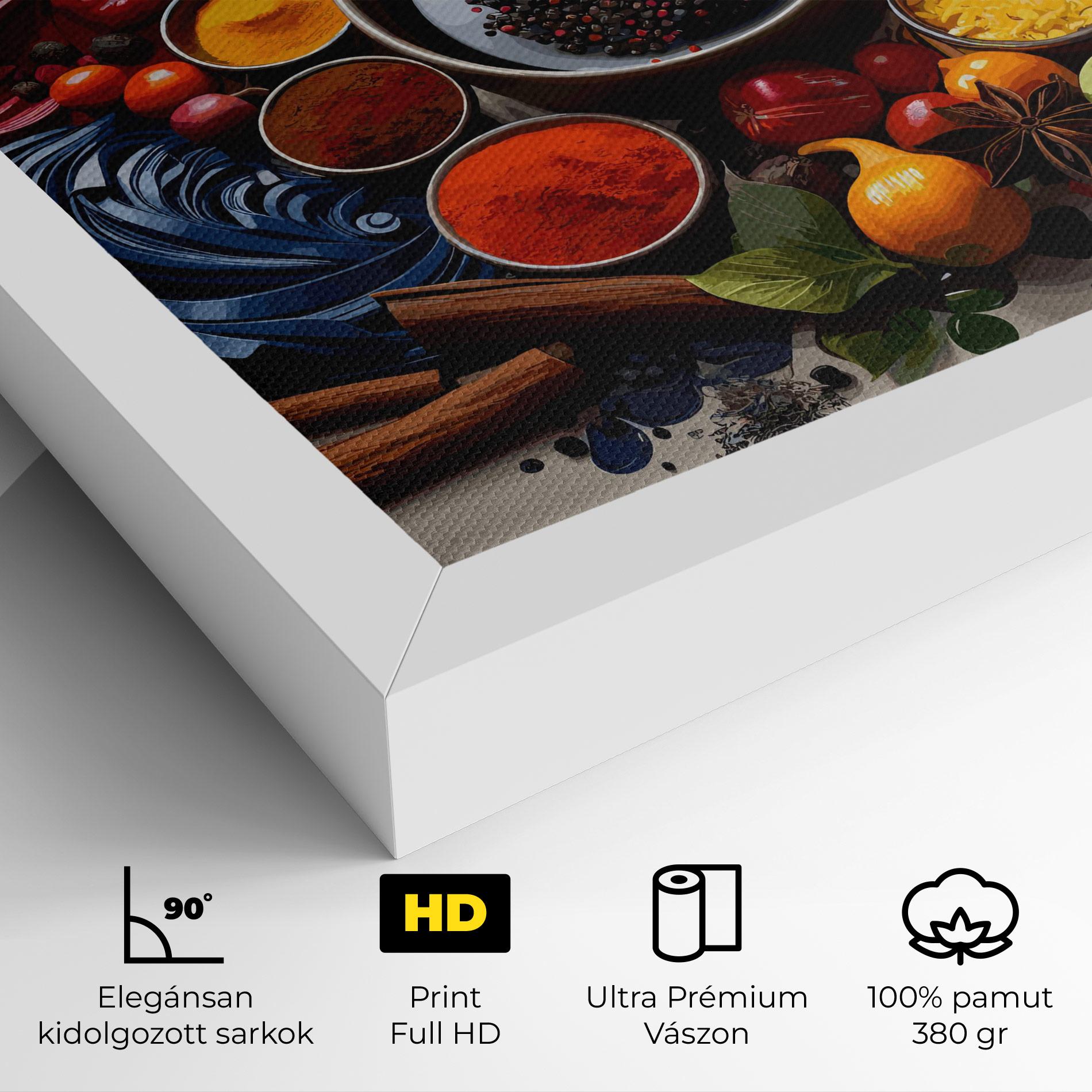 Vászonkép Spices Village mockup 4