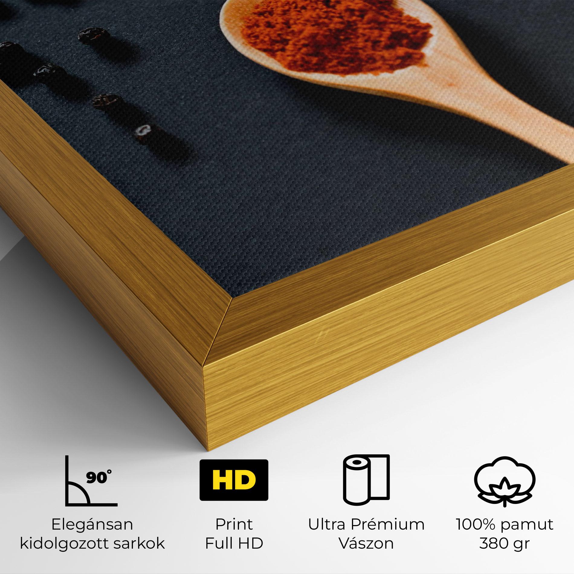 Vászonkép 3 Seasonings Spoons mockup 4