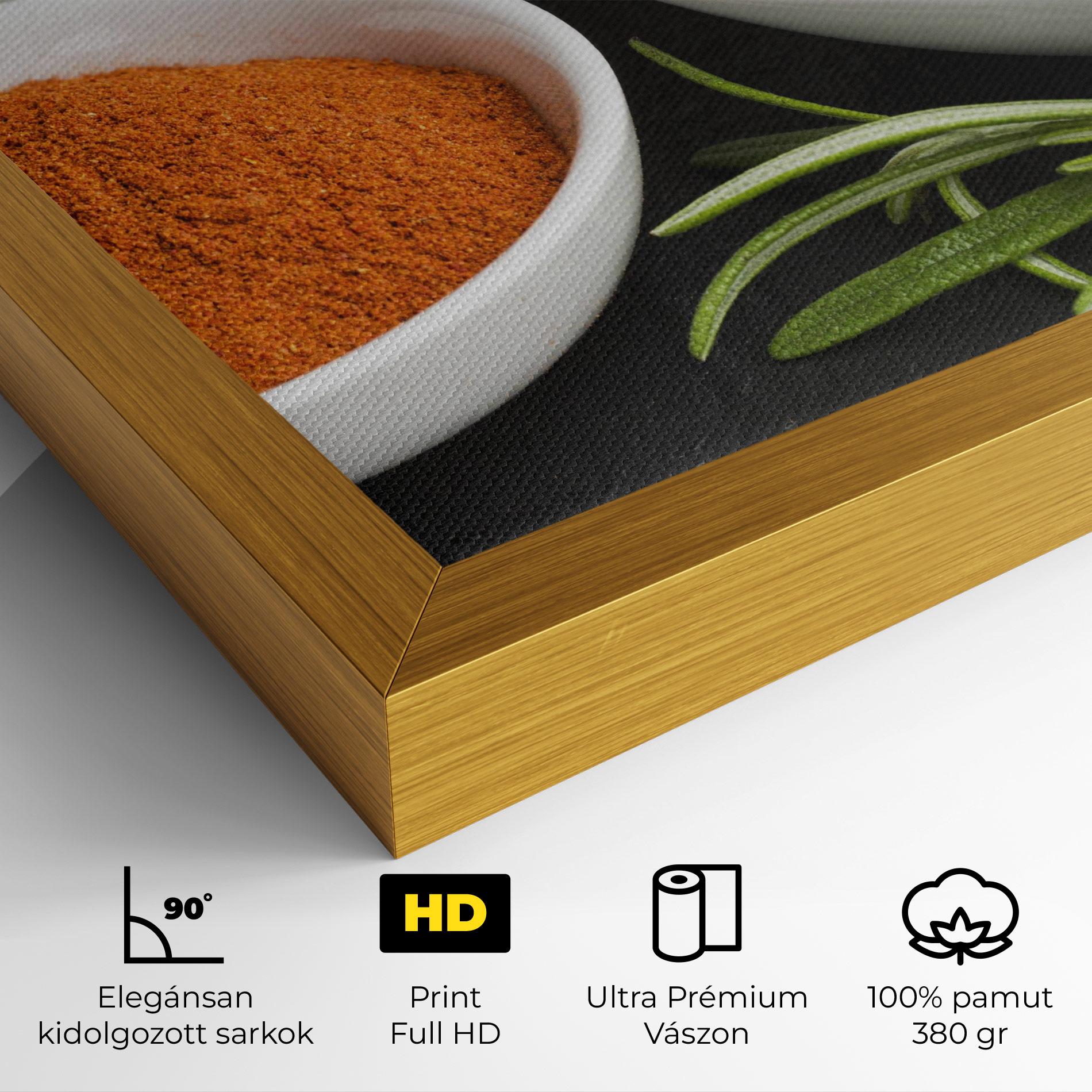 Vászonkép Close Up Spices Powder mockup 4