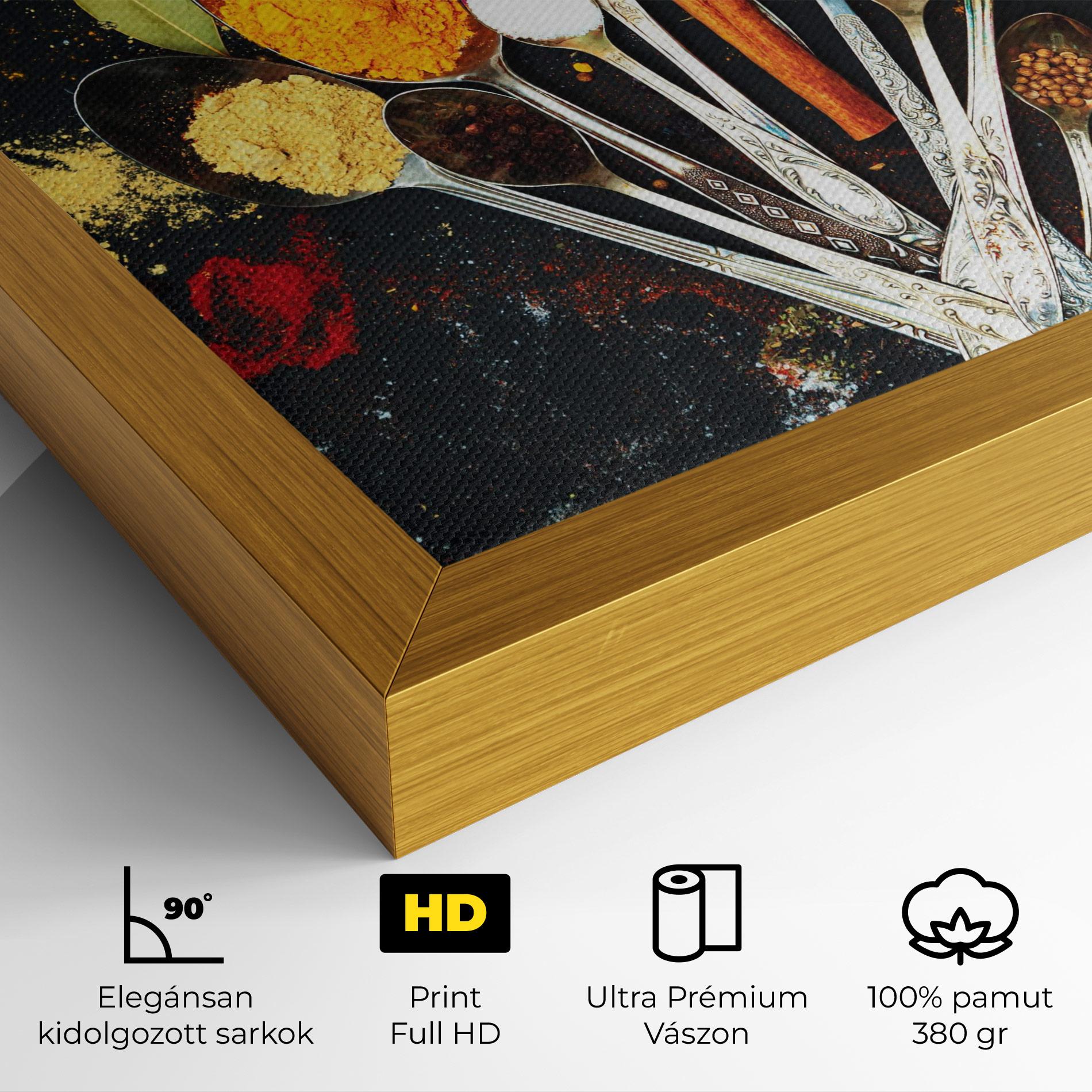 Vászonkép Cooking Spices Spoons mockup 4