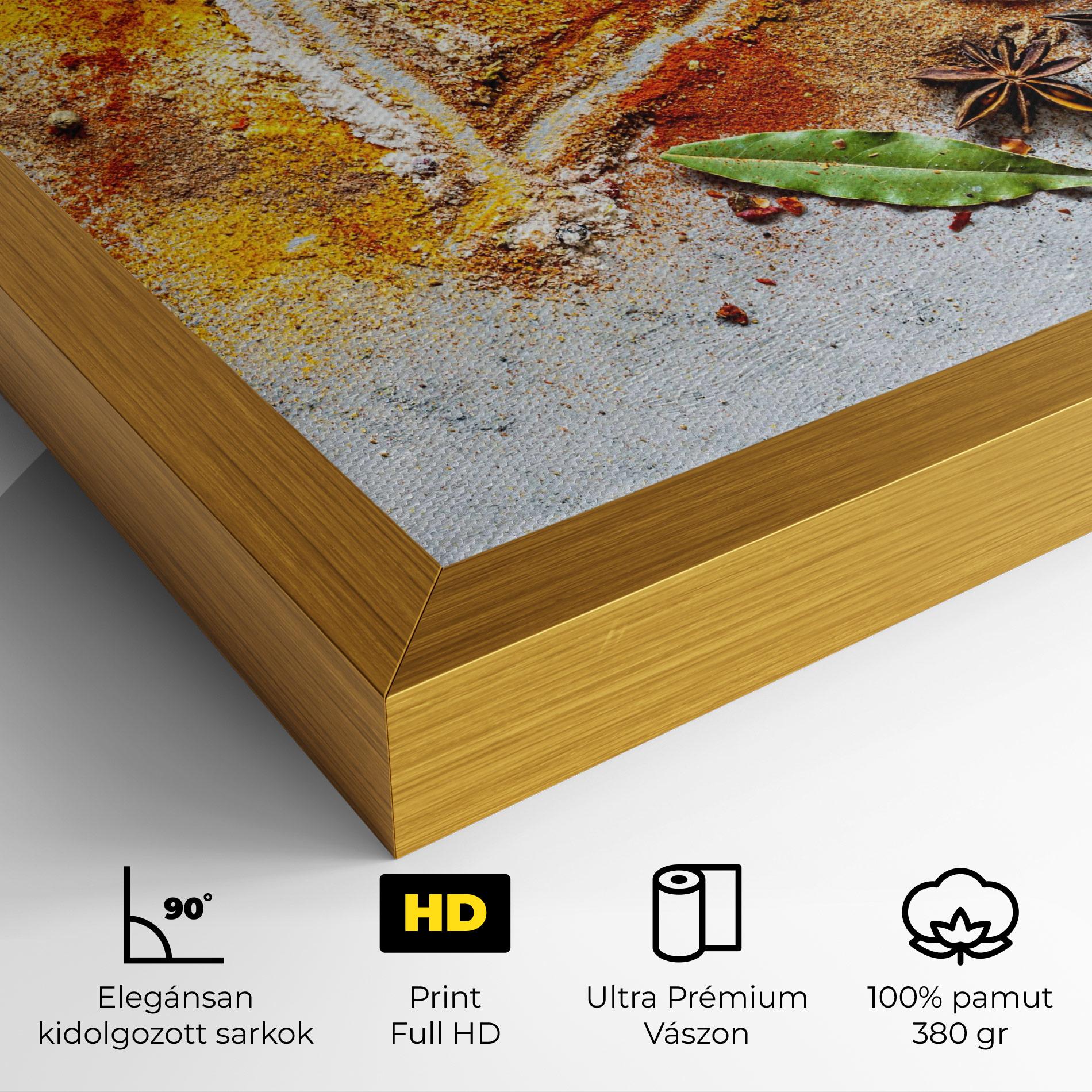 Vászonkép Heart Spice Powders mockup 4