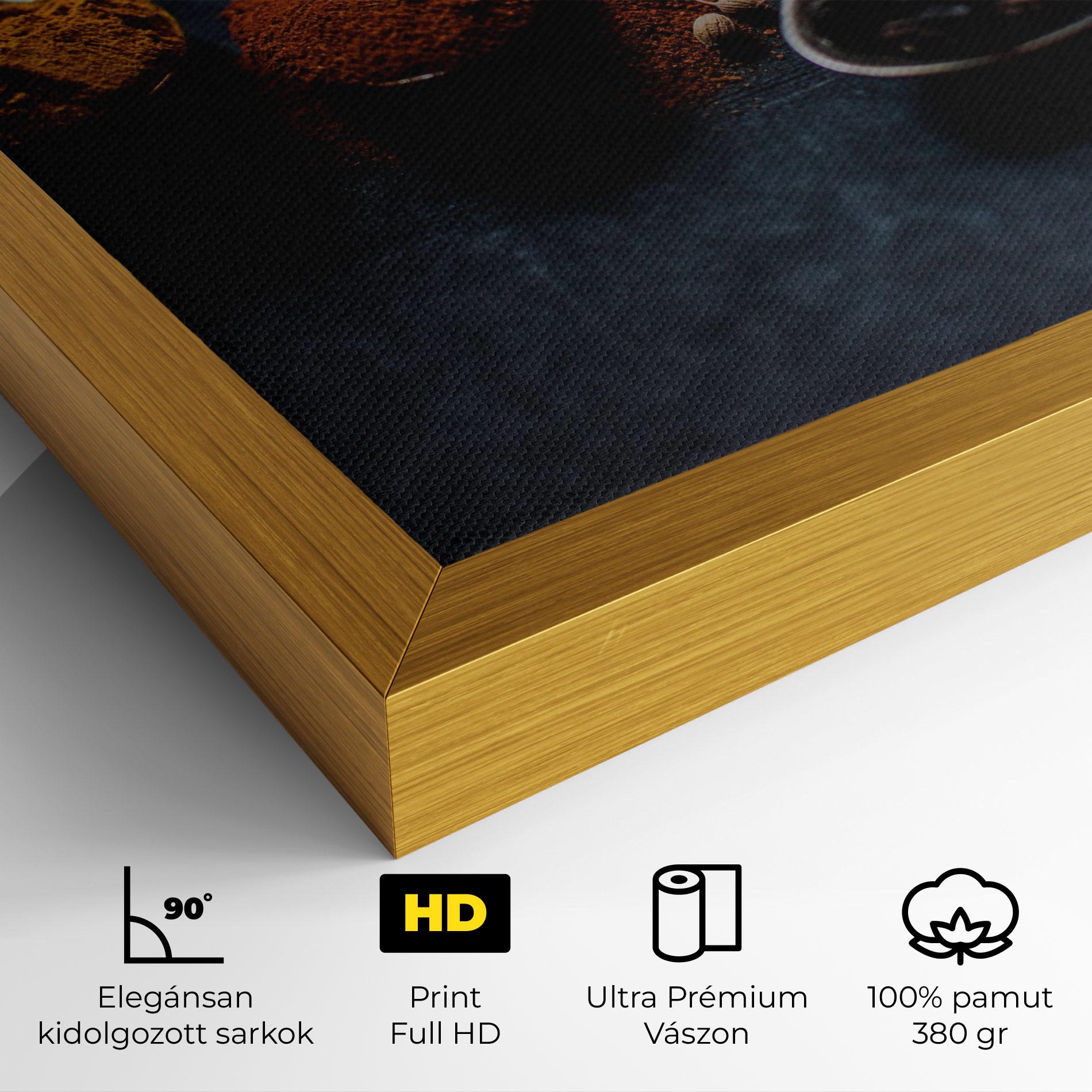 Vászonkép Spices Spoon mockup 4