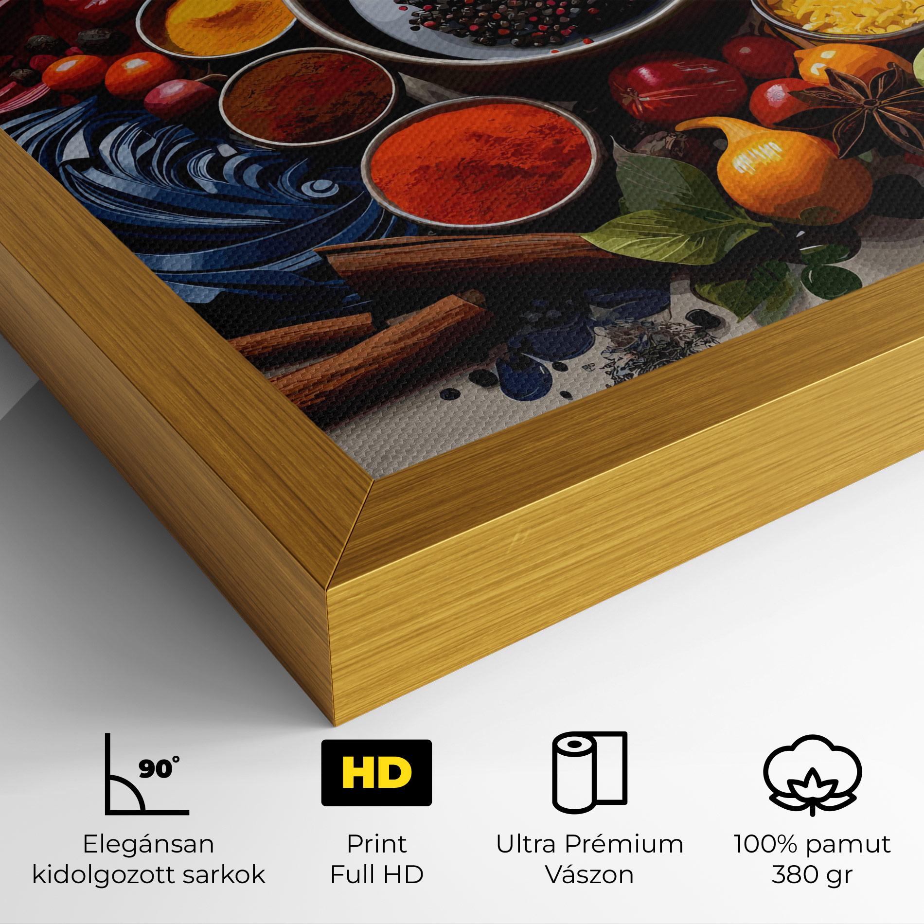 Vászonkép Spices Village mockup 4