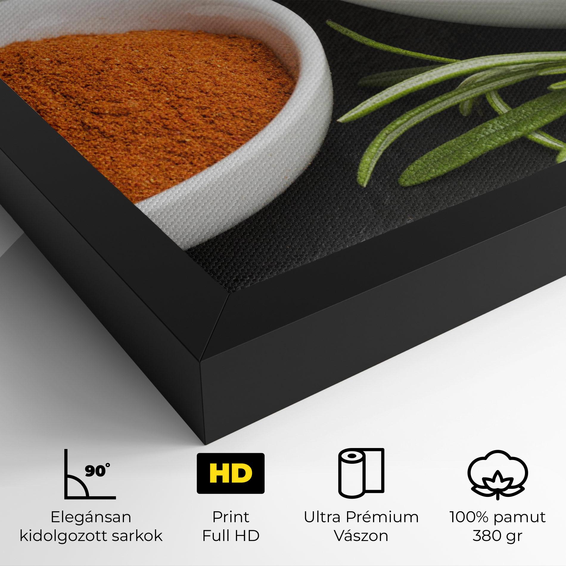 Vászonkép Close Up Spices Powder mockup 4