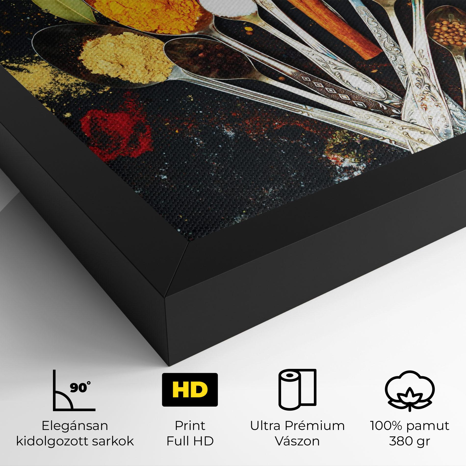 Vászonkép Cooking Spices Spoons mockup 4