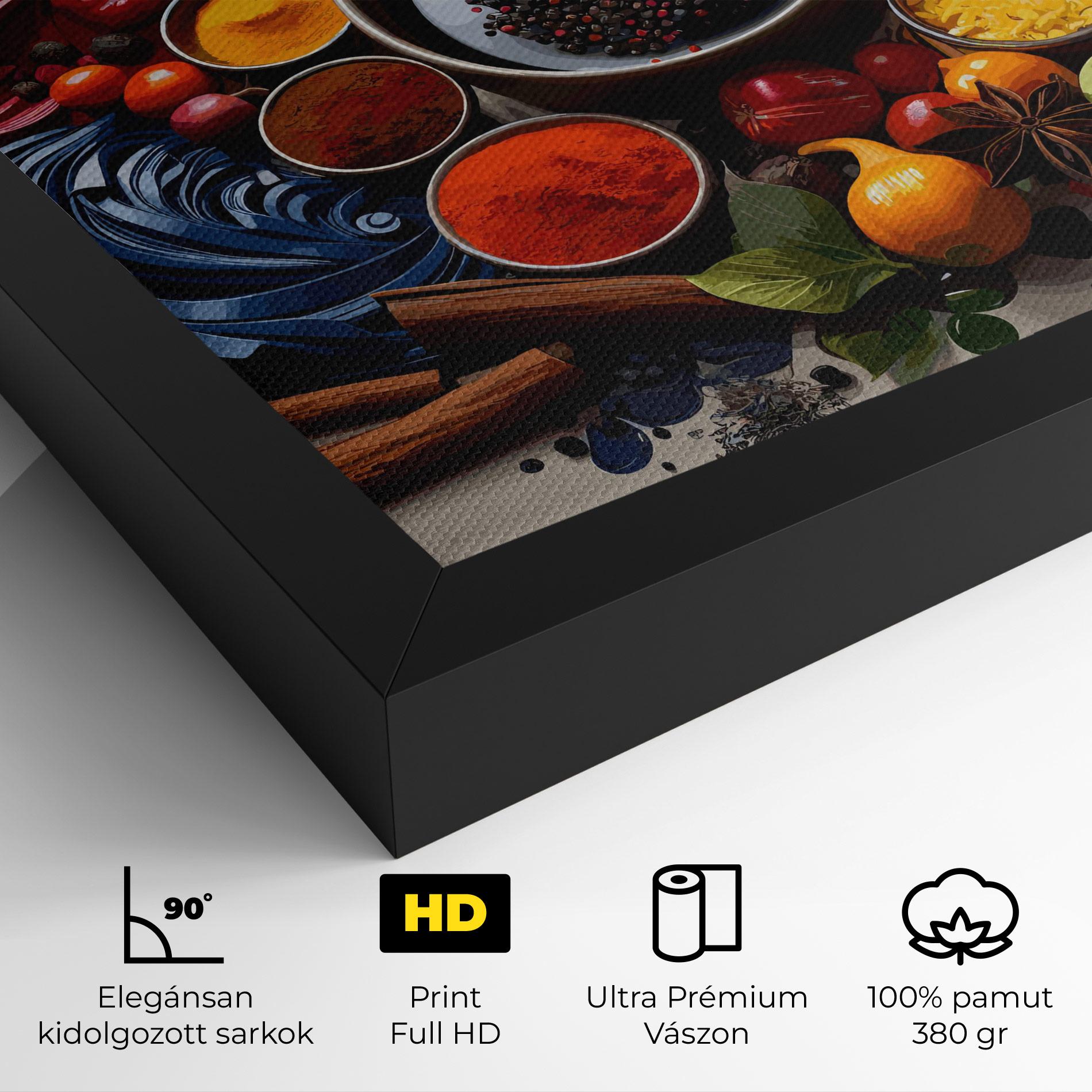 Vászonkép Spices Village mockup 4