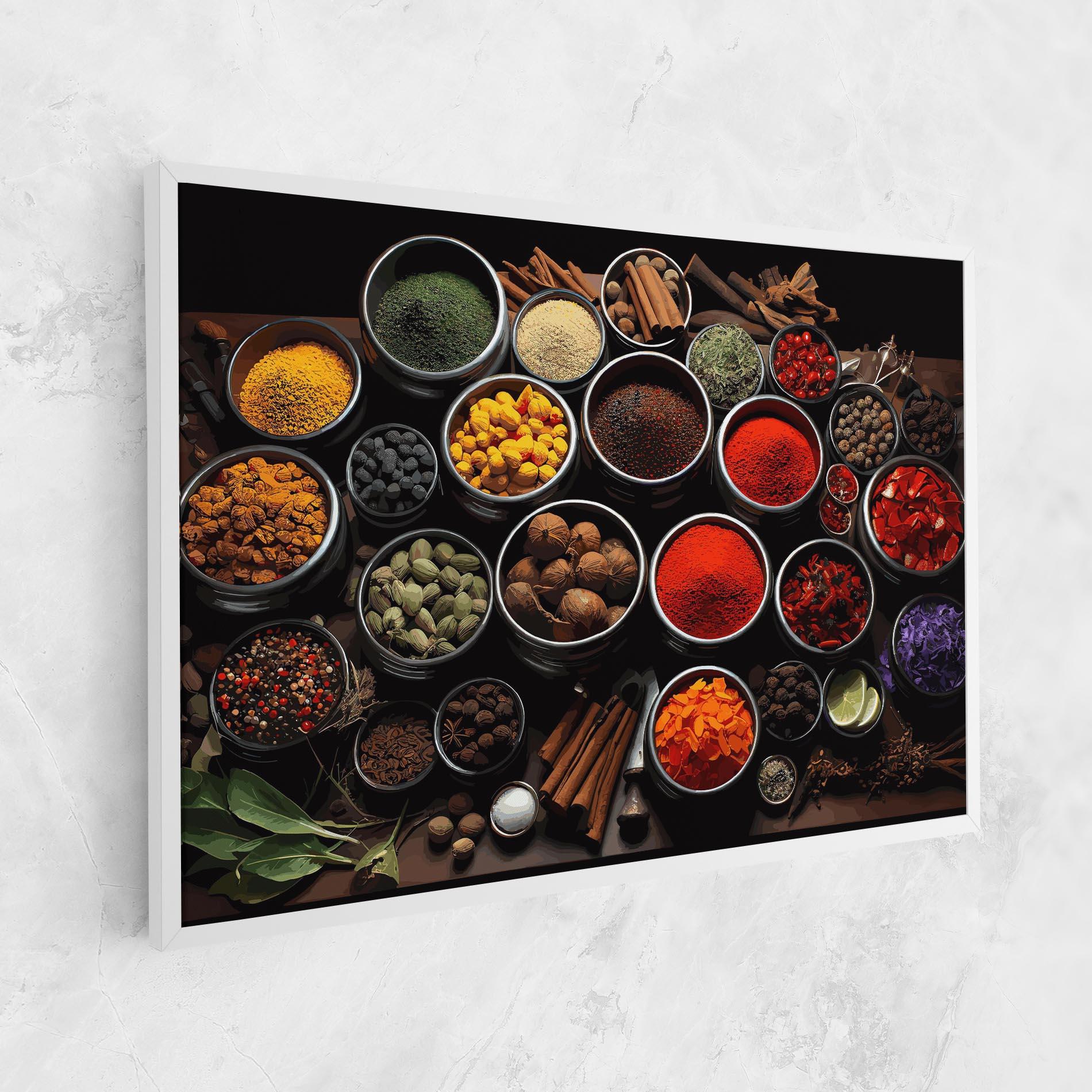 Vászonkép Colorful Herbs Art mockup 1
