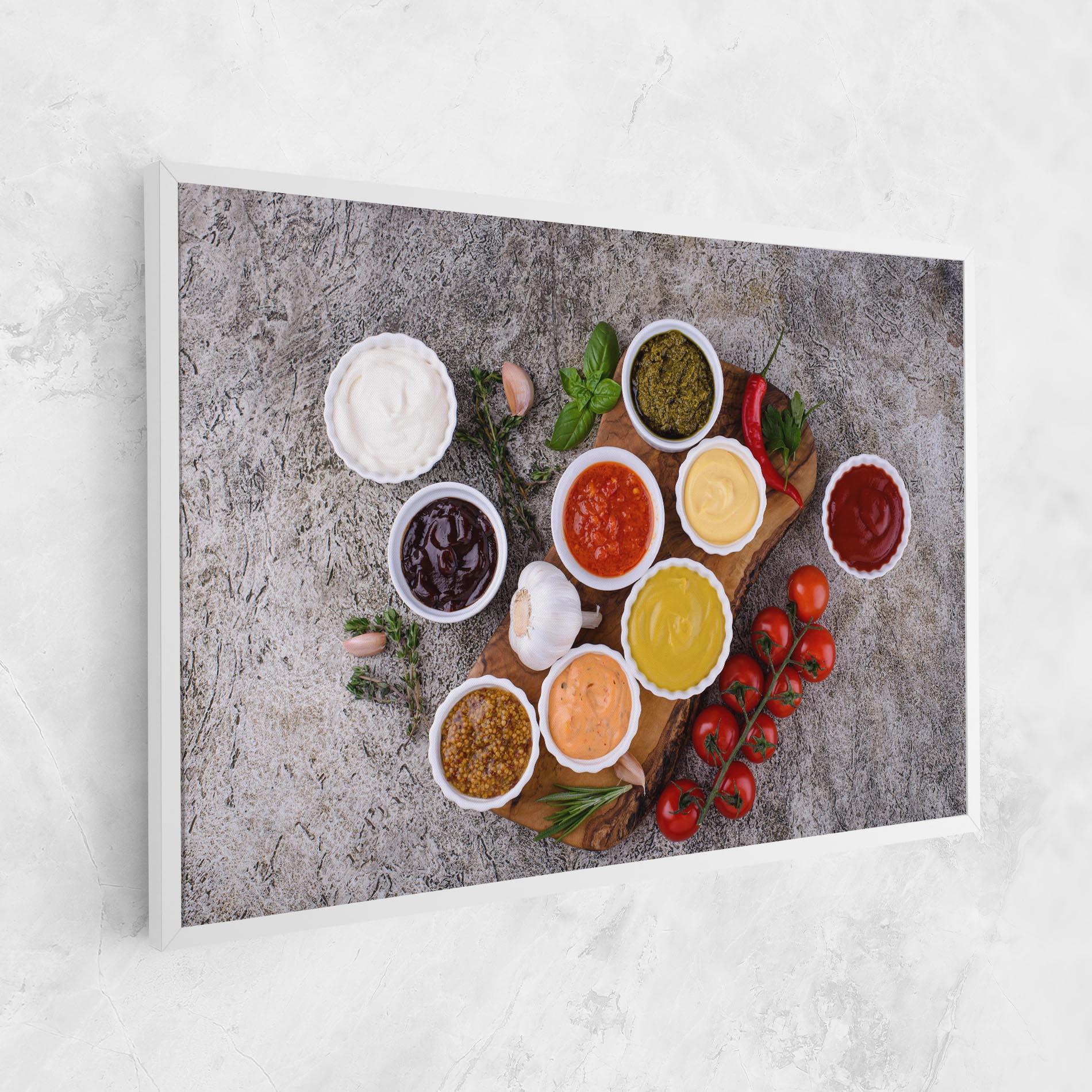 Vászonkép Different Sauces mockup 1