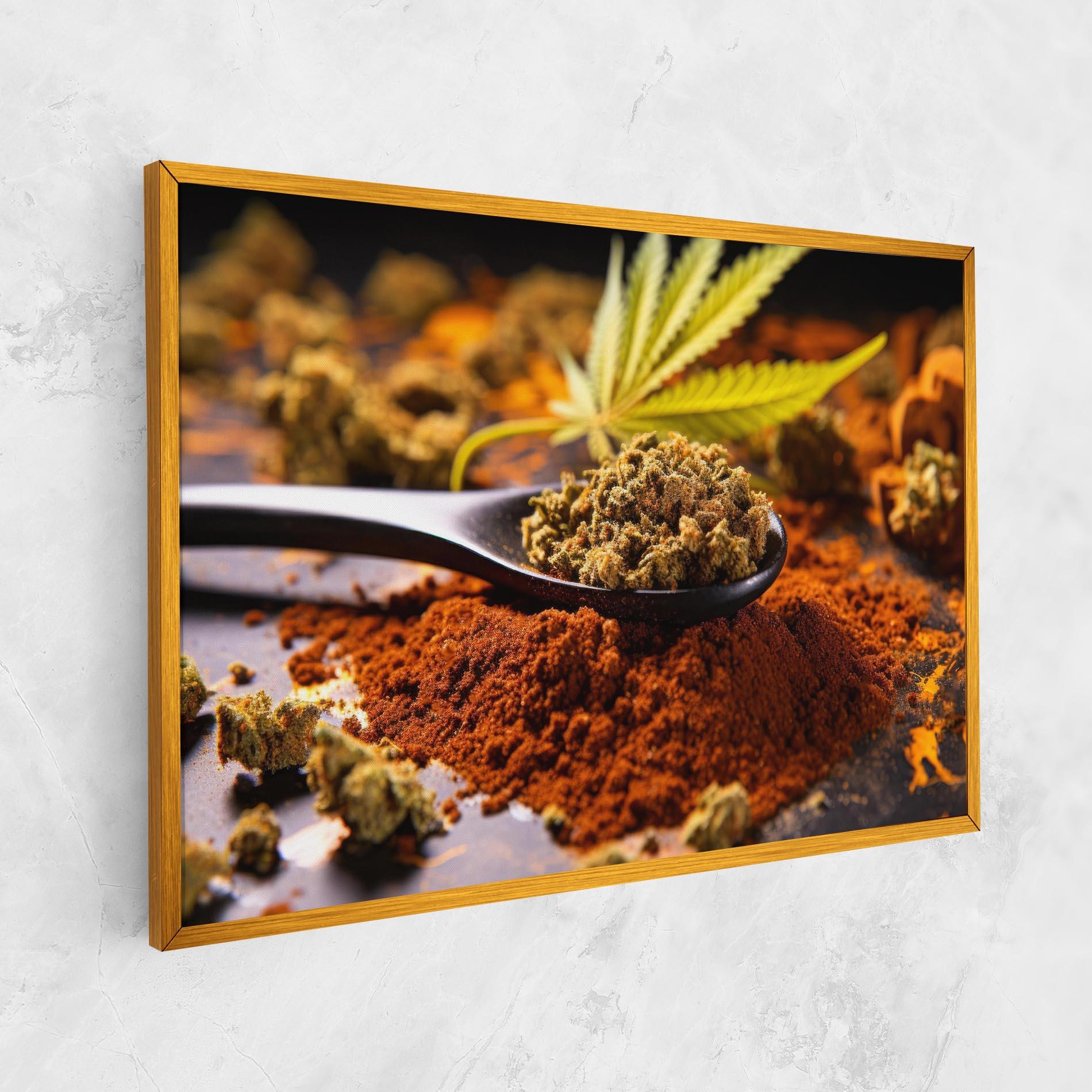 Vászonkép Cannabis Seasoning mockup 1