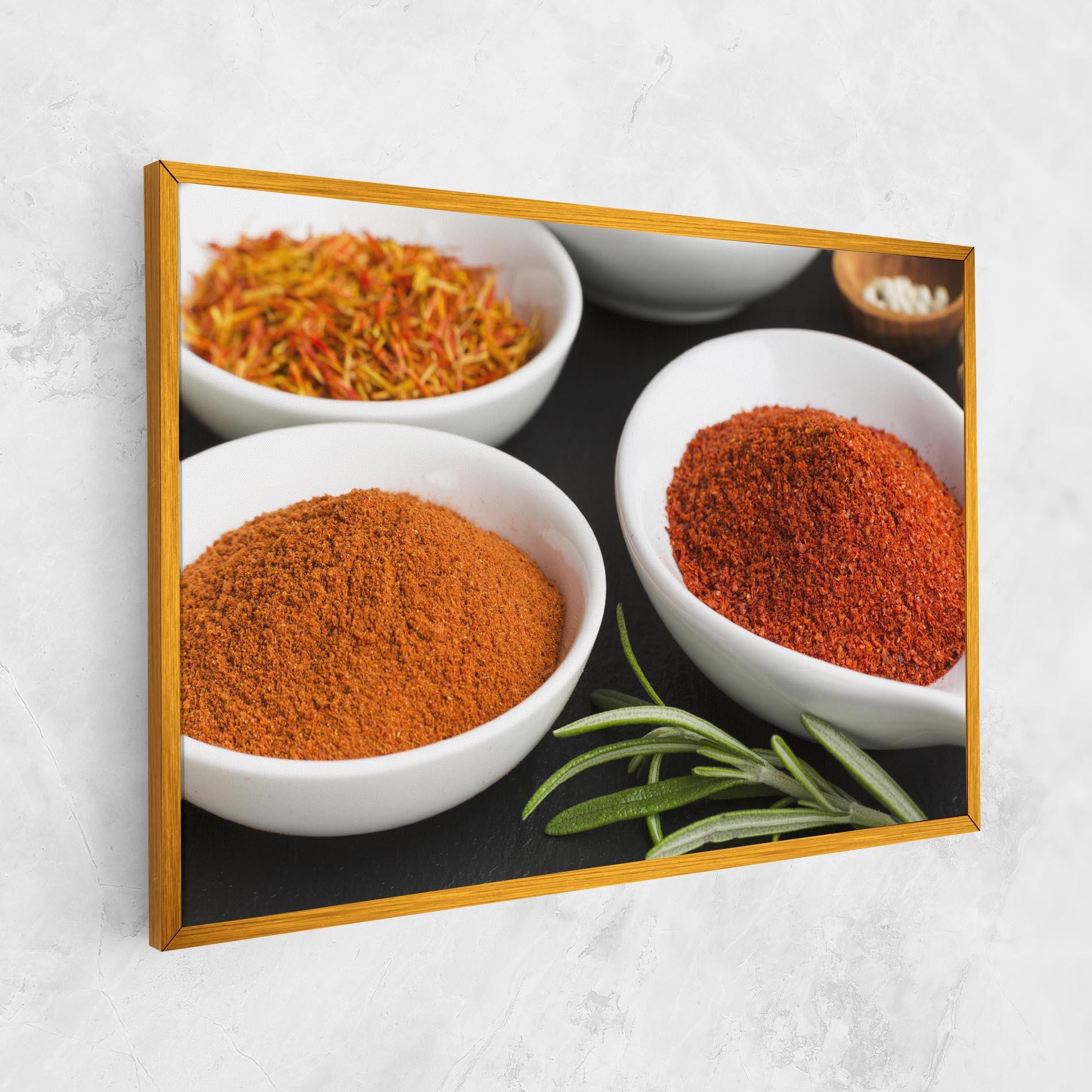 Vászonkép Close Up Spices Powder mockup 1