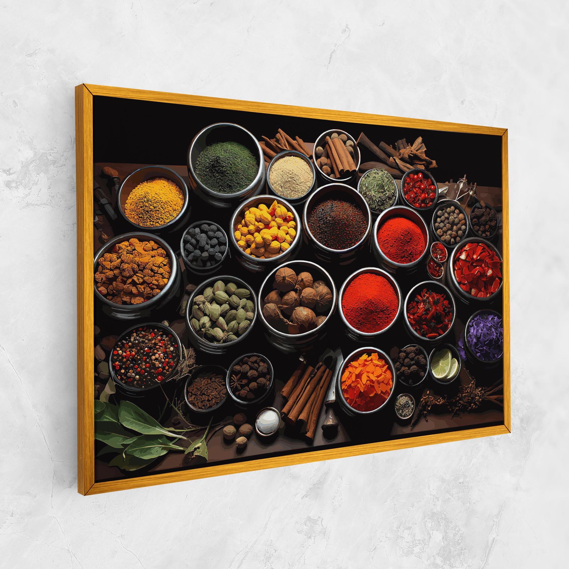 Vászonkép Colorful Herbs Art mockup 1