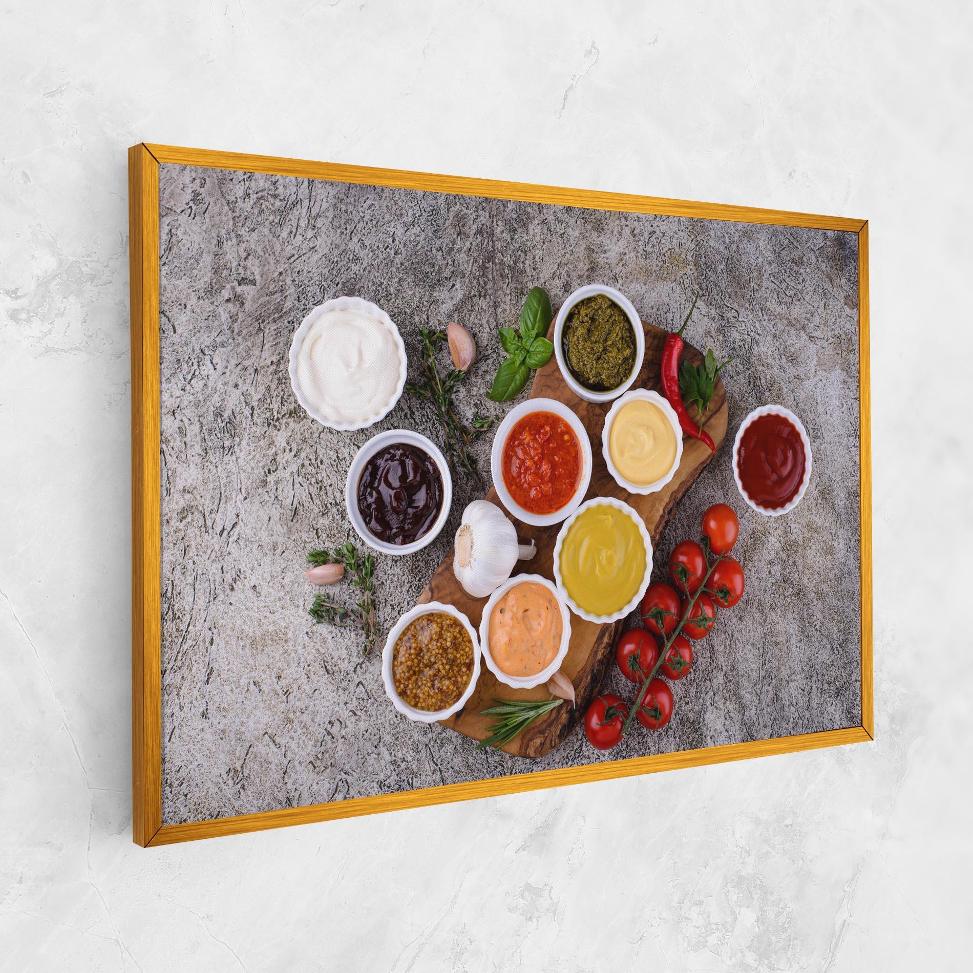 Vászonkép Different Sauces mockup 1