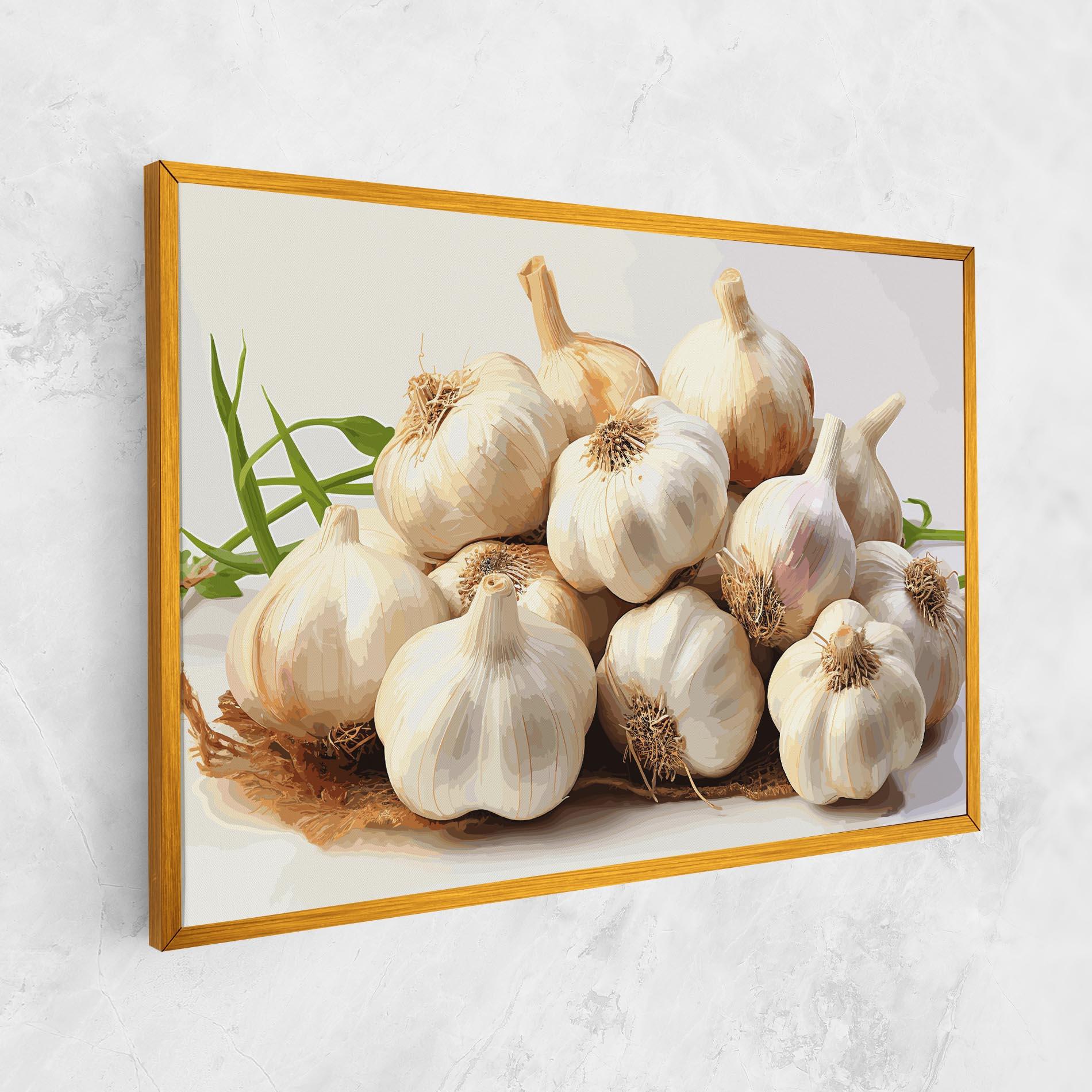Vászonkép Garlic Art mockup 1