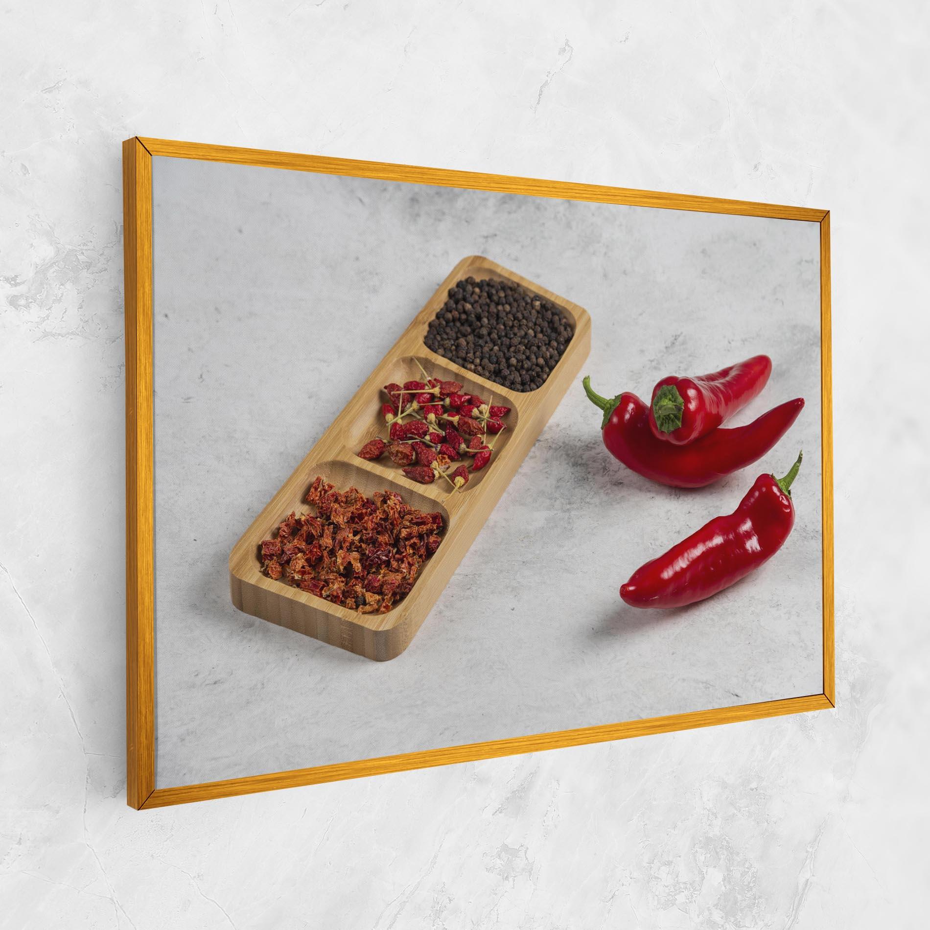 Vászonkép Hot Chili Spices mockup 1