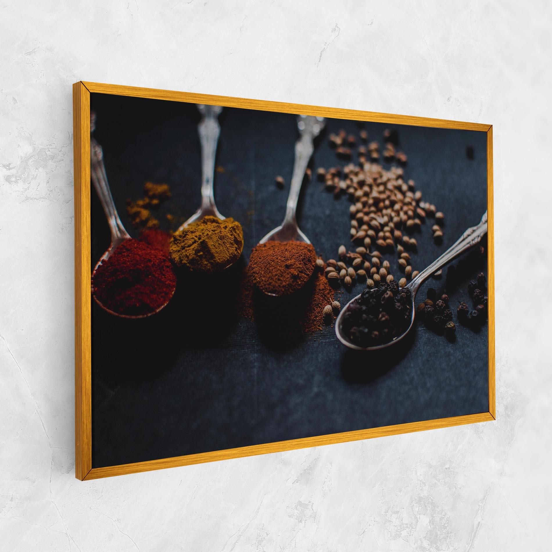 Vászonkép Spices Spoon mockup 1