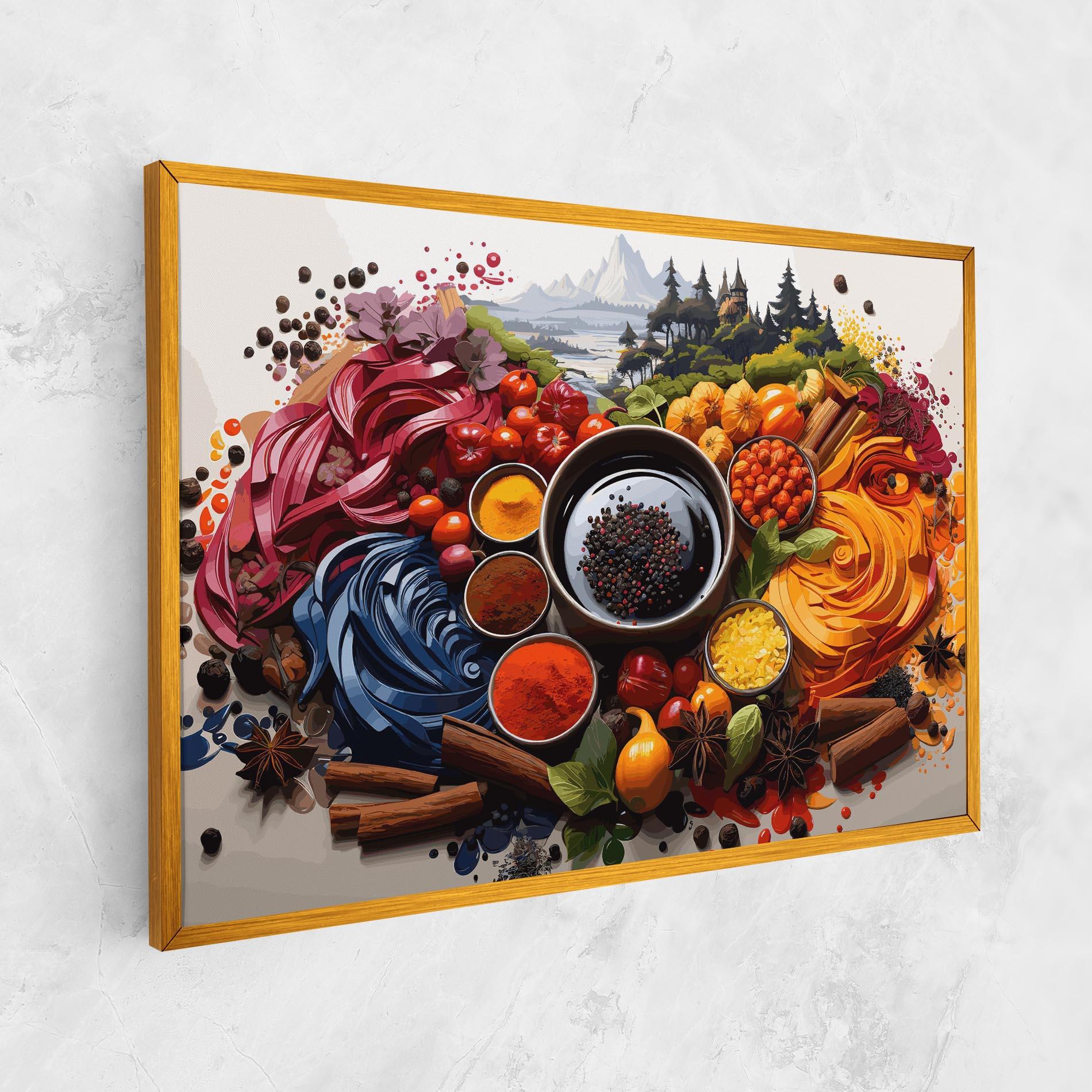 Vászonkép Spices Village mockup 1
