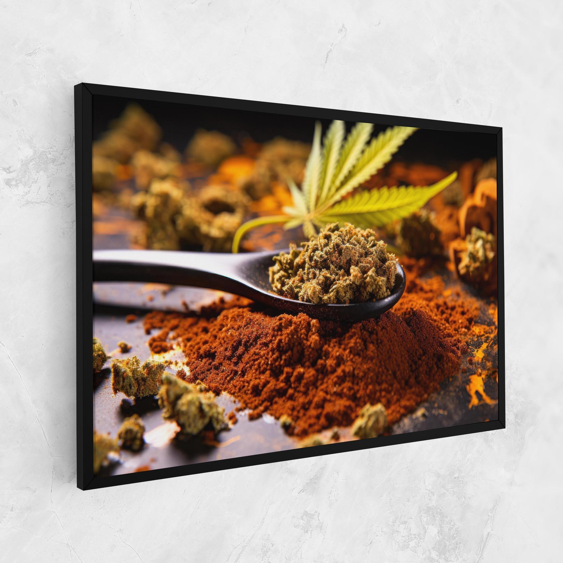 Vászonkép Cannabis Seasoning mockup 1