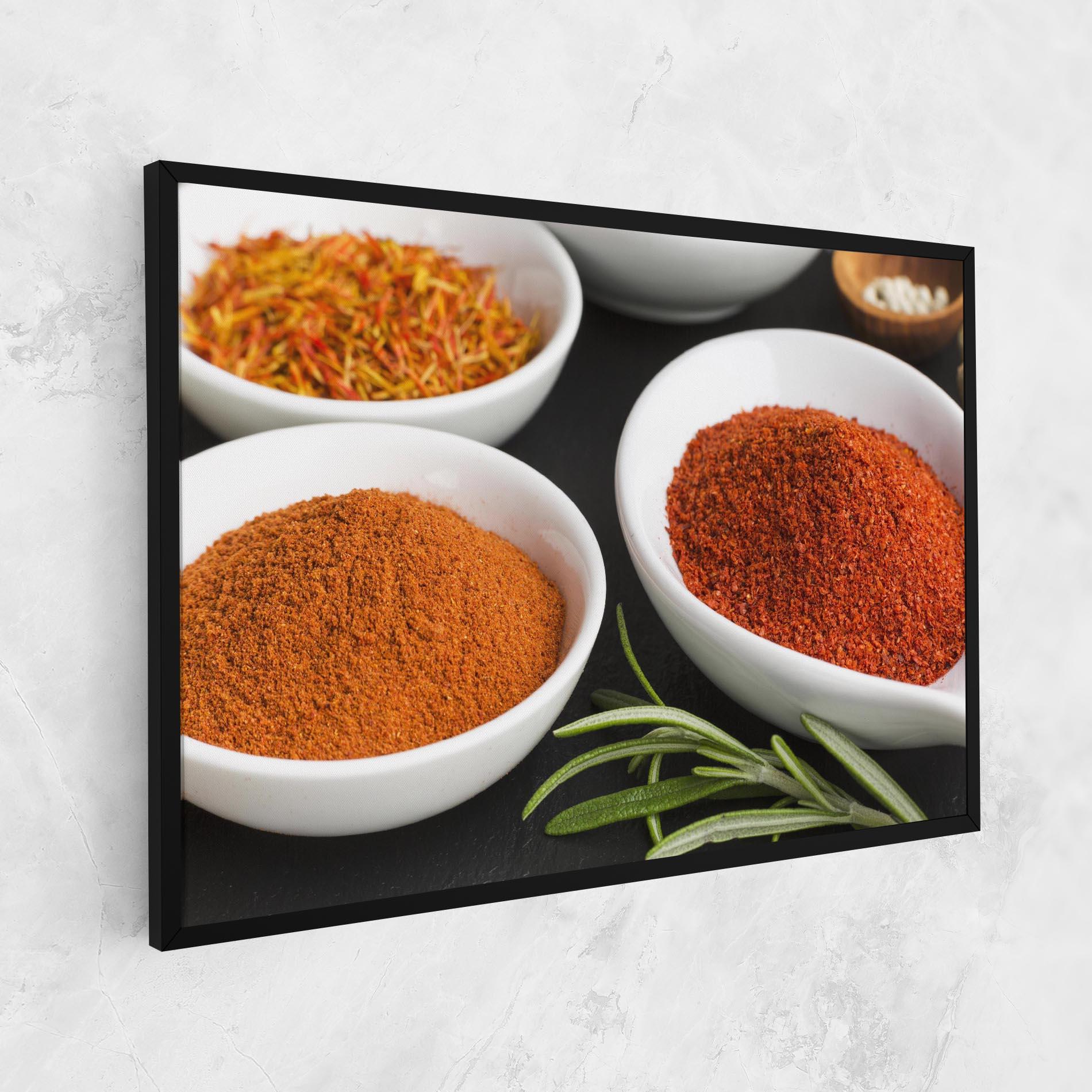 Vászonkép Close Up Spices Powder mockup 1