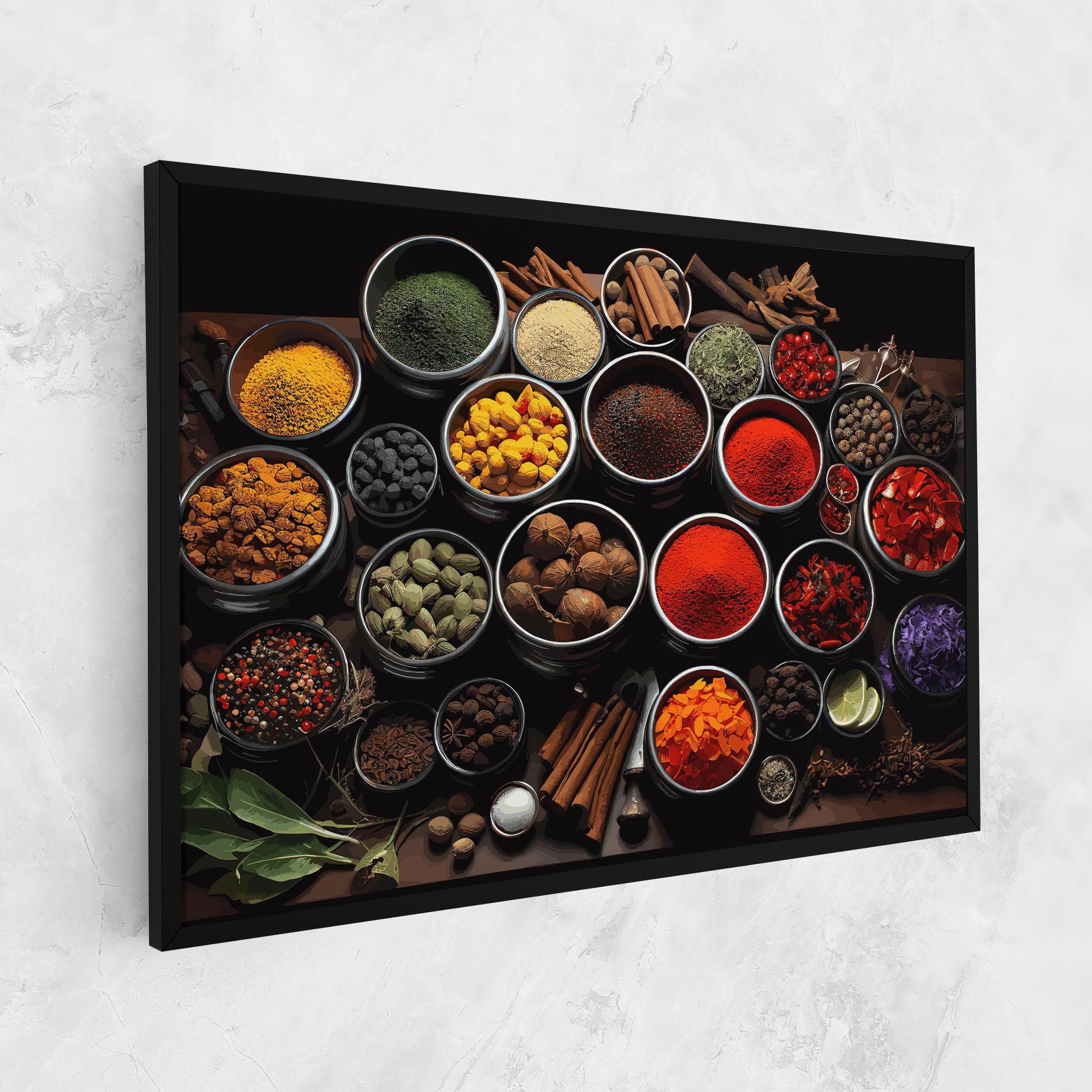 Colorful Herbs Art mockup 1