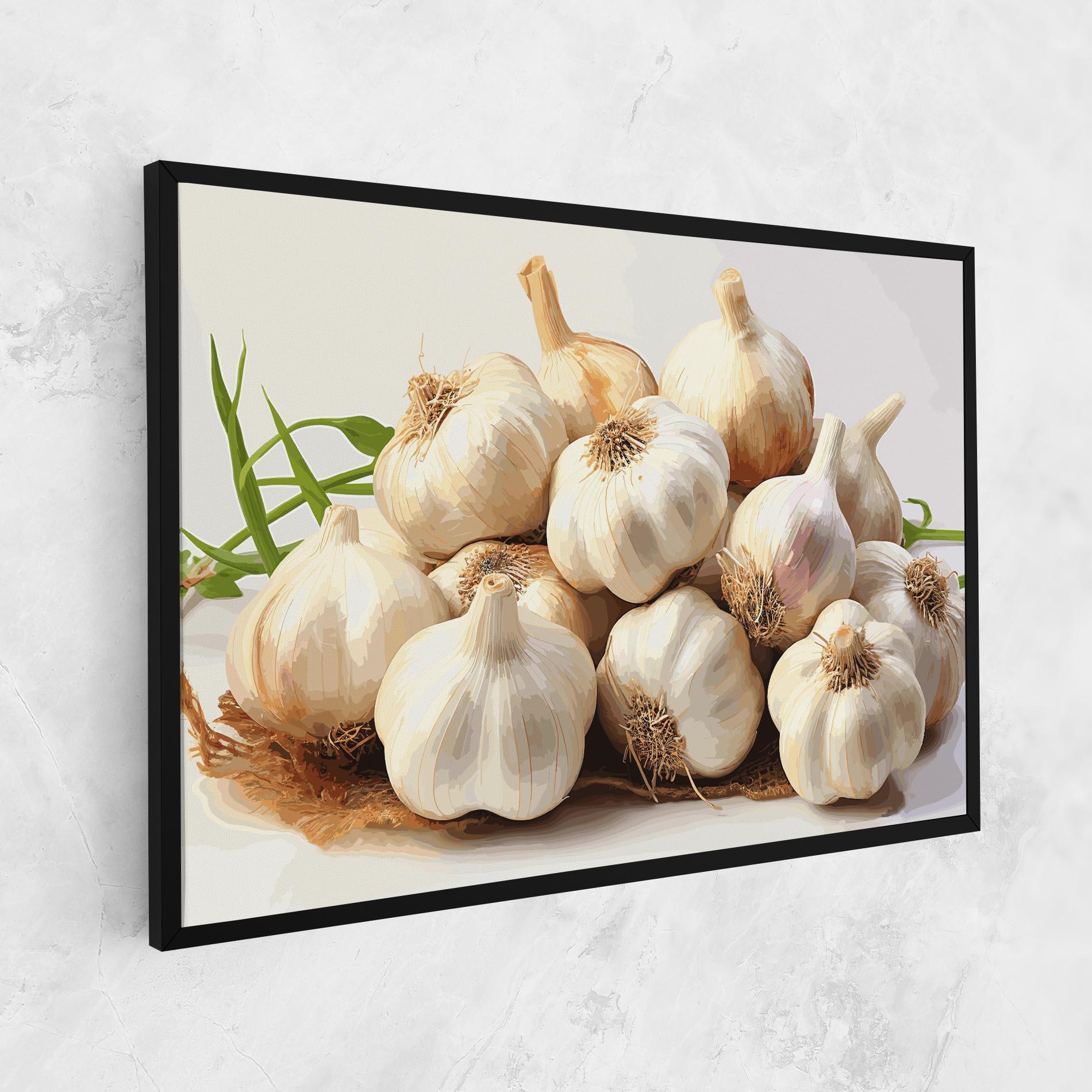Vászonkép Garlic Art mockup 1