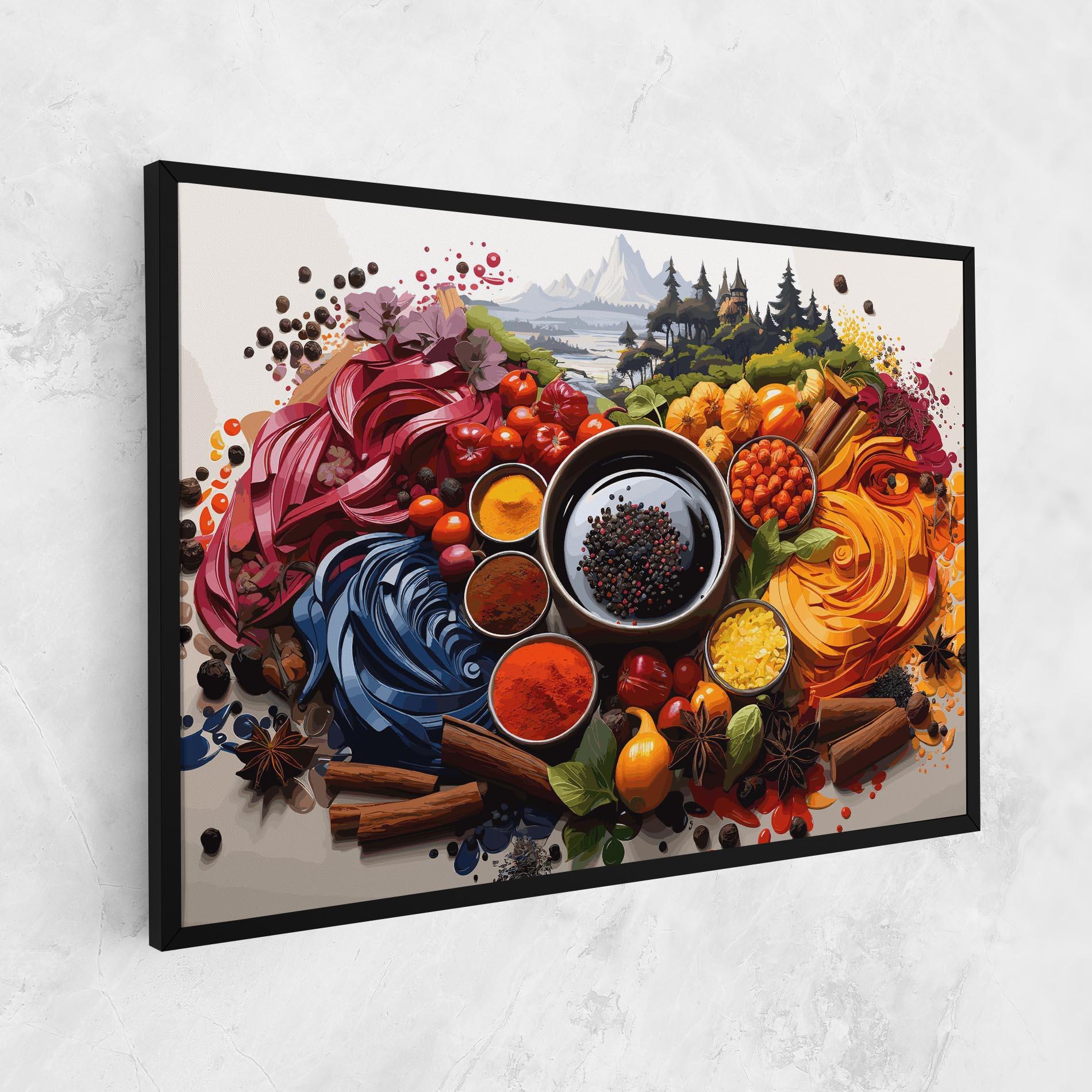 Vászonkép Spices Village mockup 1