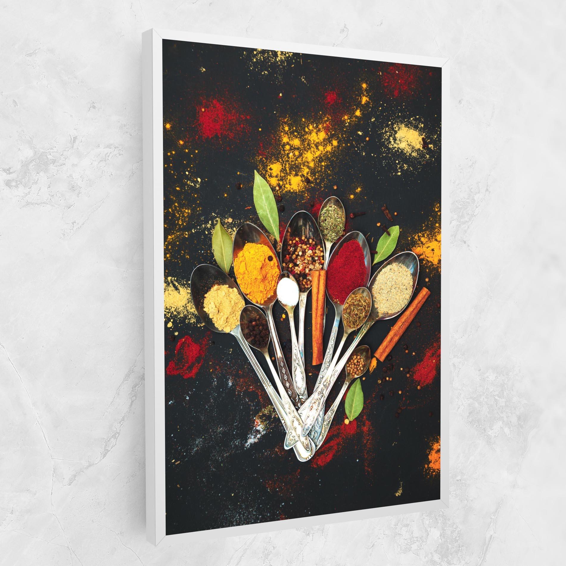 Vászonkép Cooking Spices Spoons mockup 1