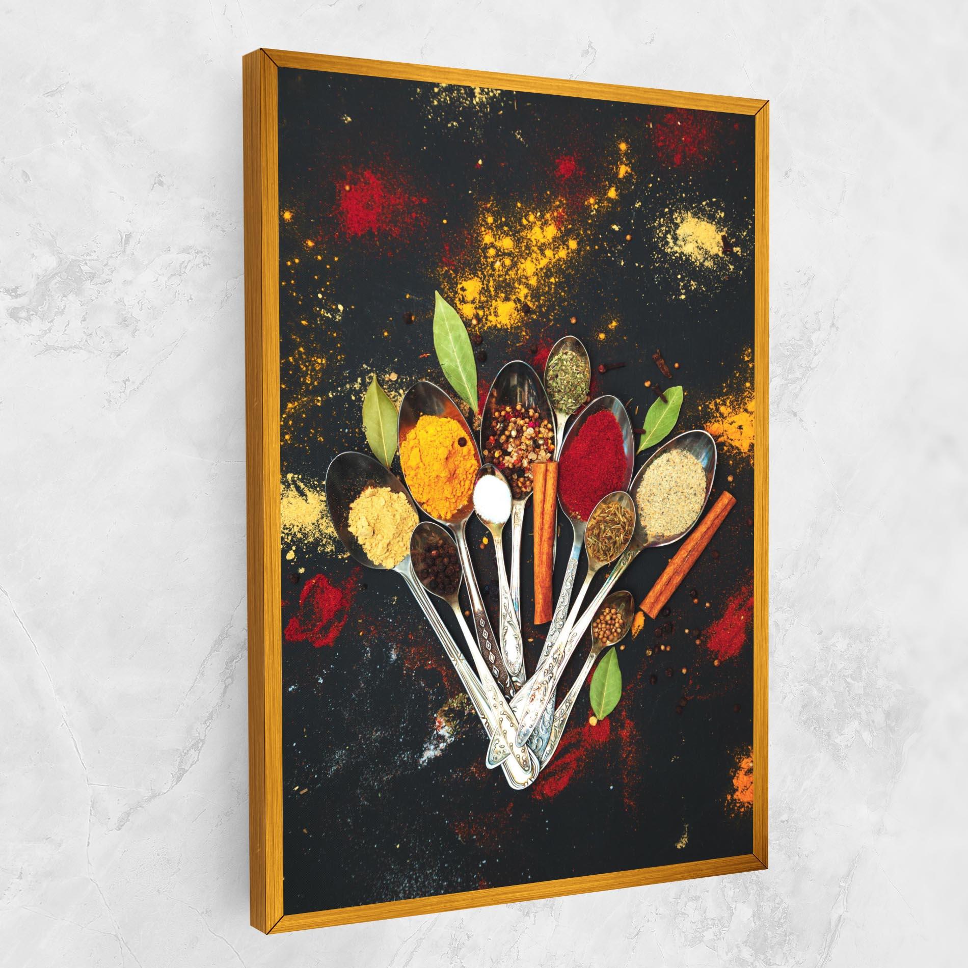 Vászonkép Cooking Spices Spoons mockup 1