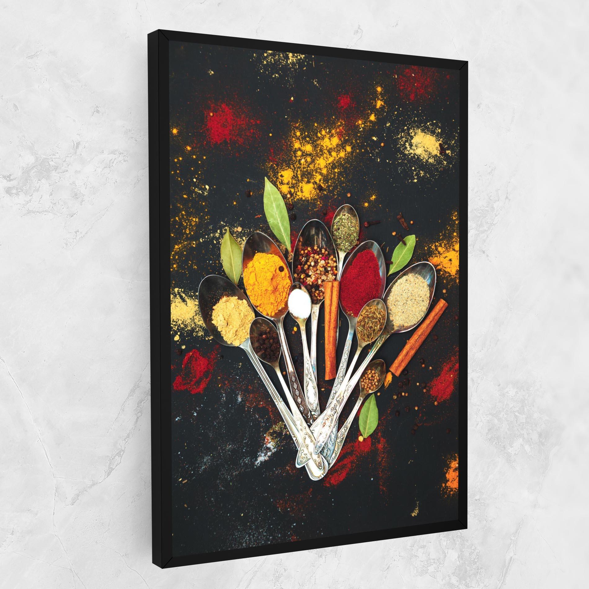 Vászonkép Cooking Spices Spoons mockup 1