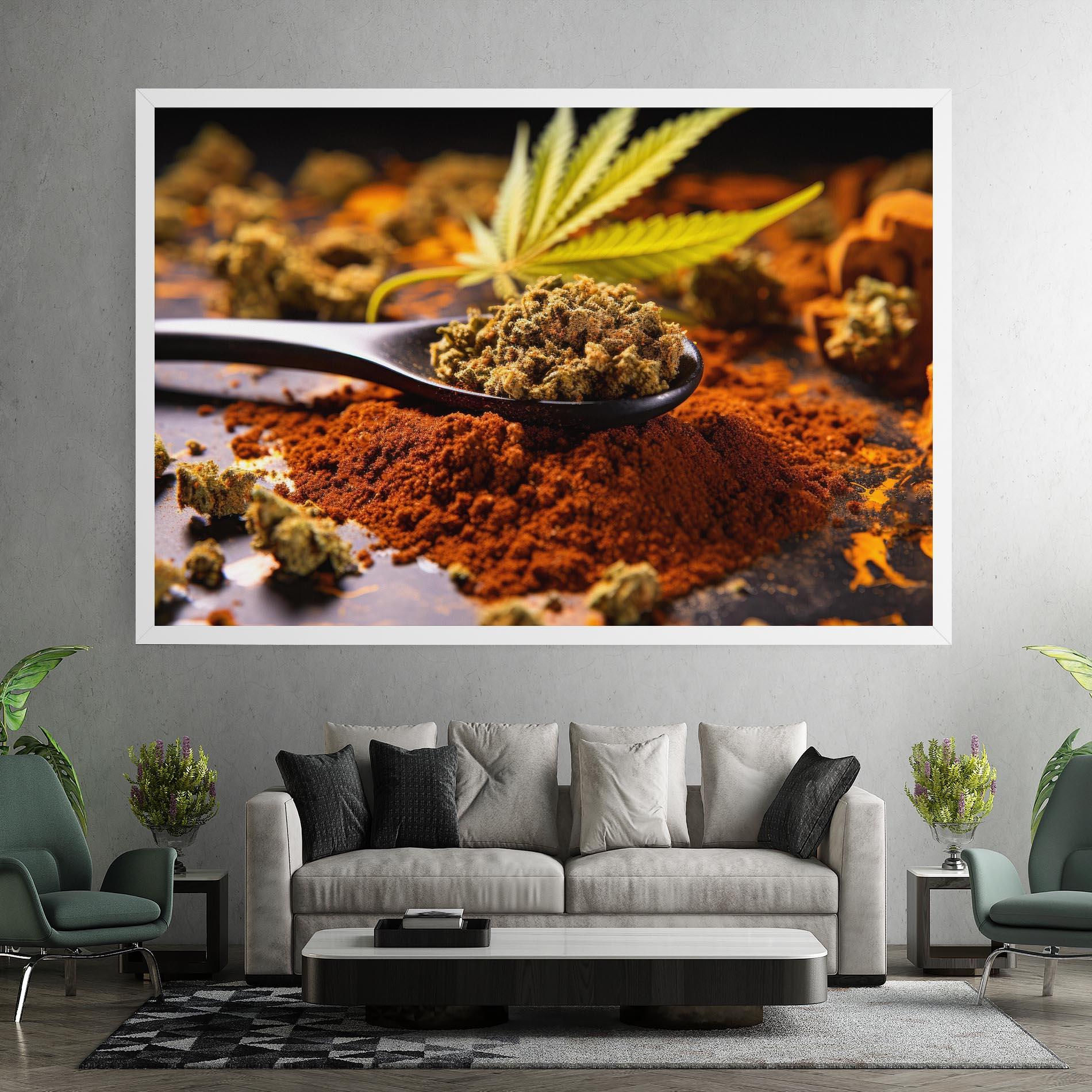 Vászonkép Cannabis Seasoning mockup 7