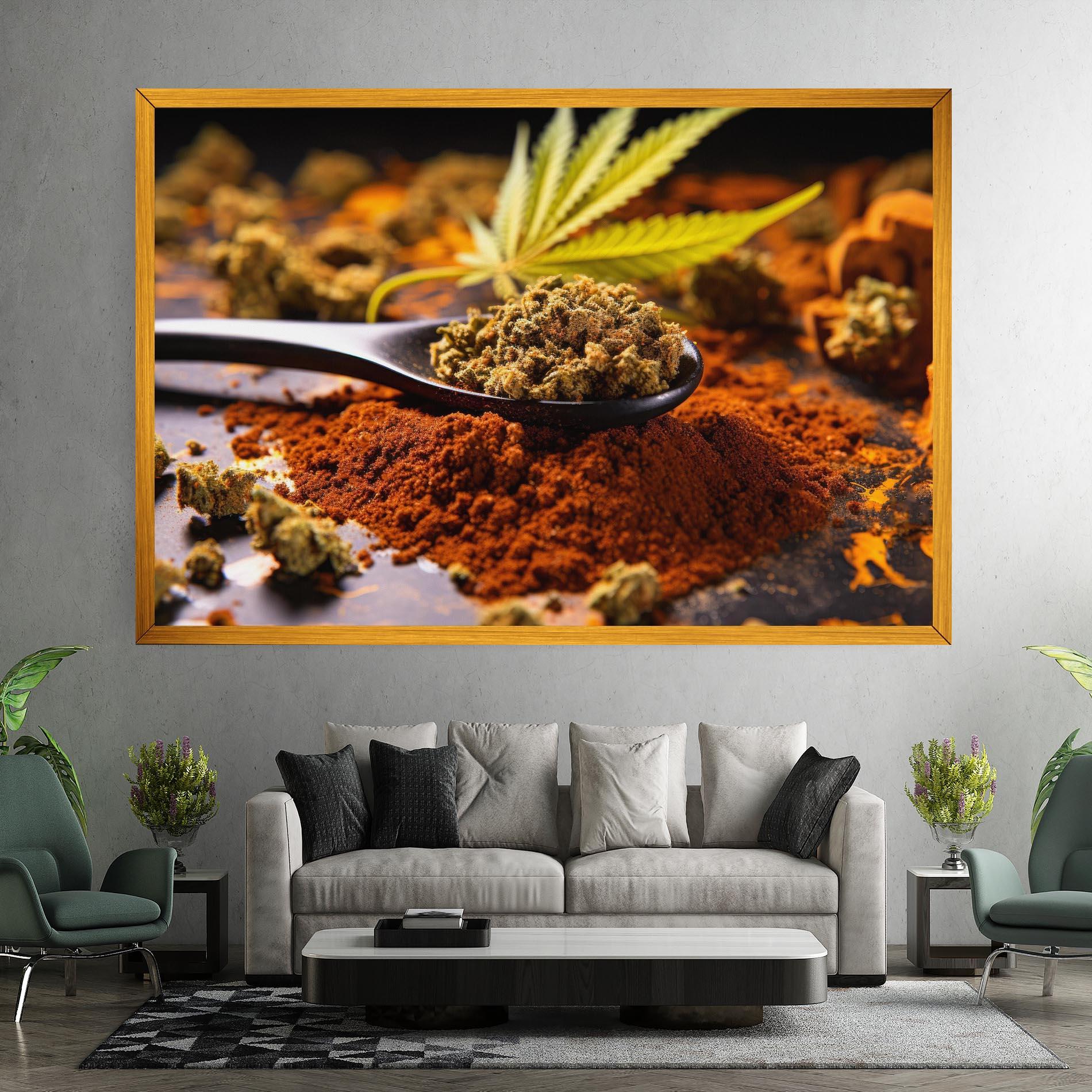Vászonkép Cannabis Seasoning mockup 7