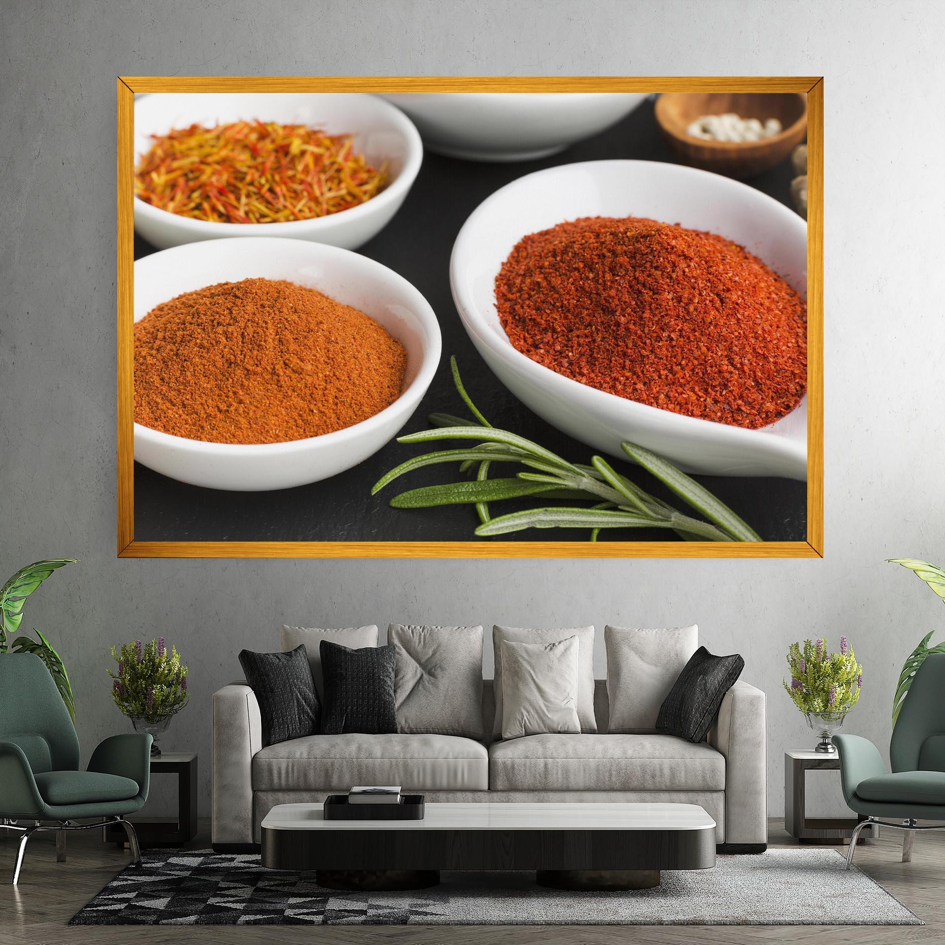 Vászonkép Close Up Spices Powder mockup 7